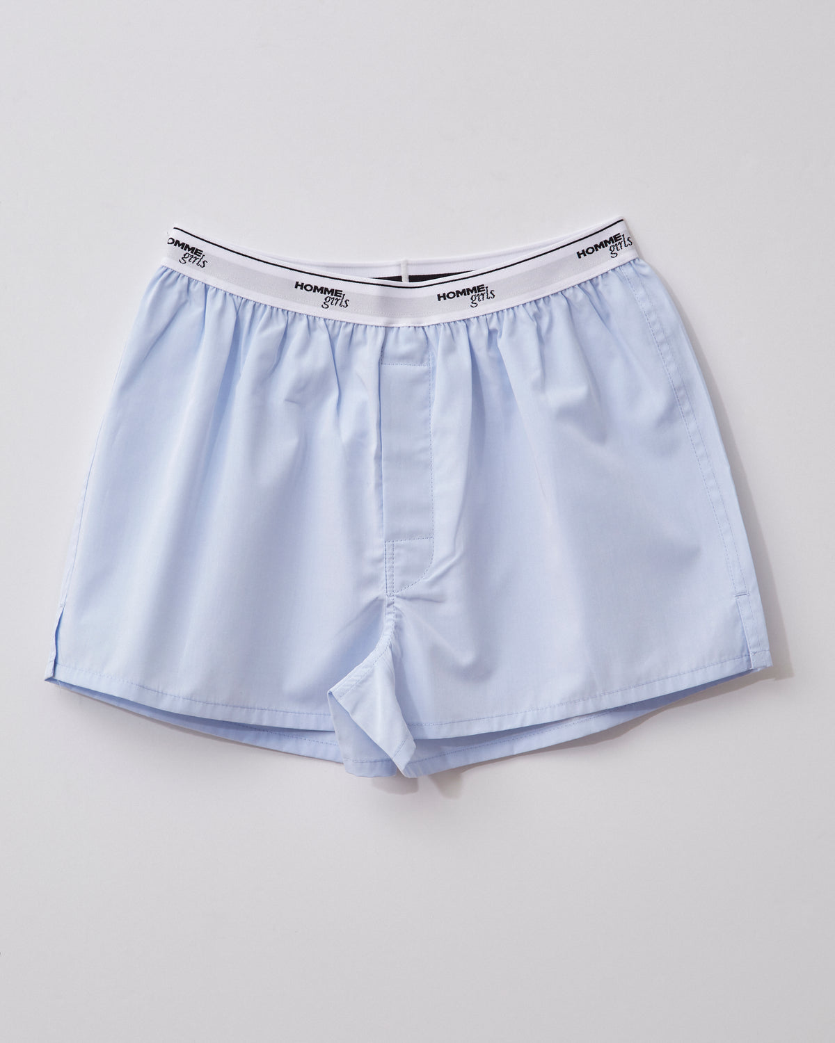 Chambray Blue Boxer Shorts – HOMMEGIRLS
