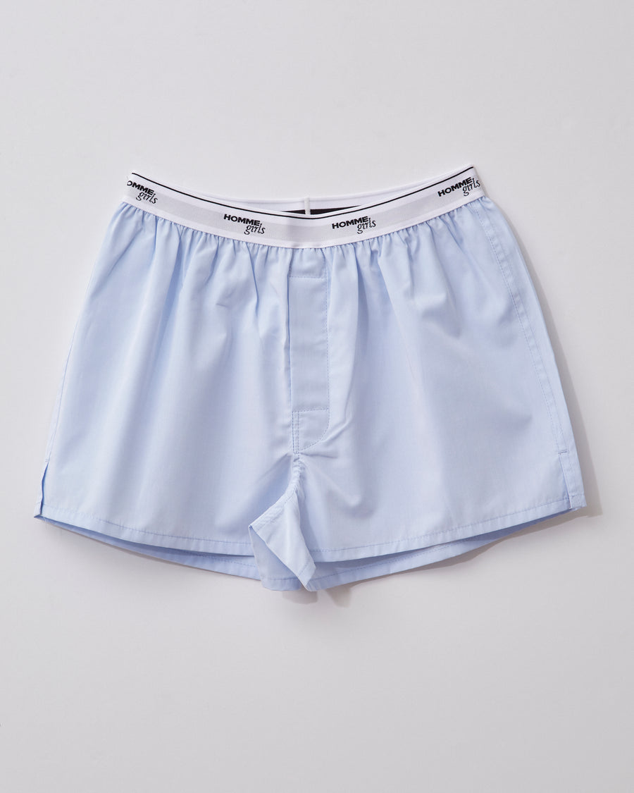 Boxer Shorts in Chambray Blue