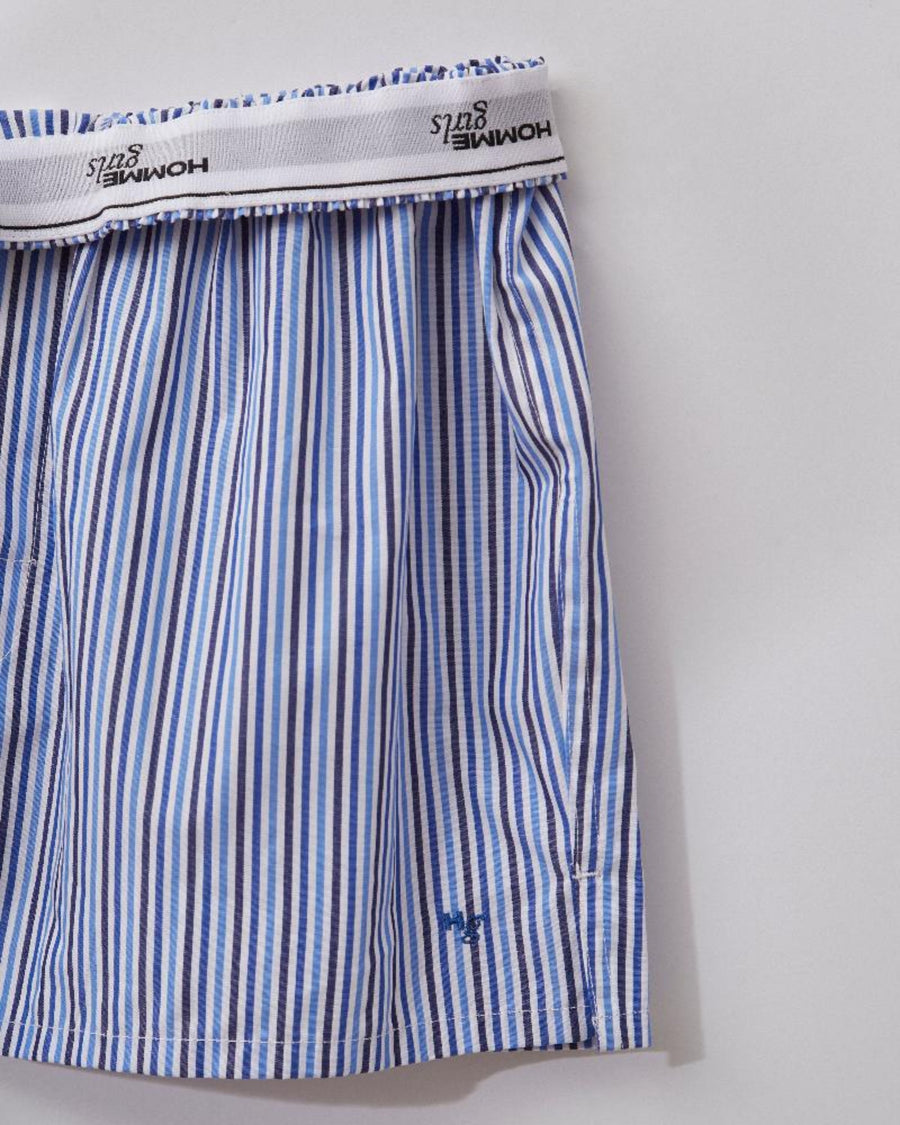 Boxer N.2 in Multi Blue Stripe