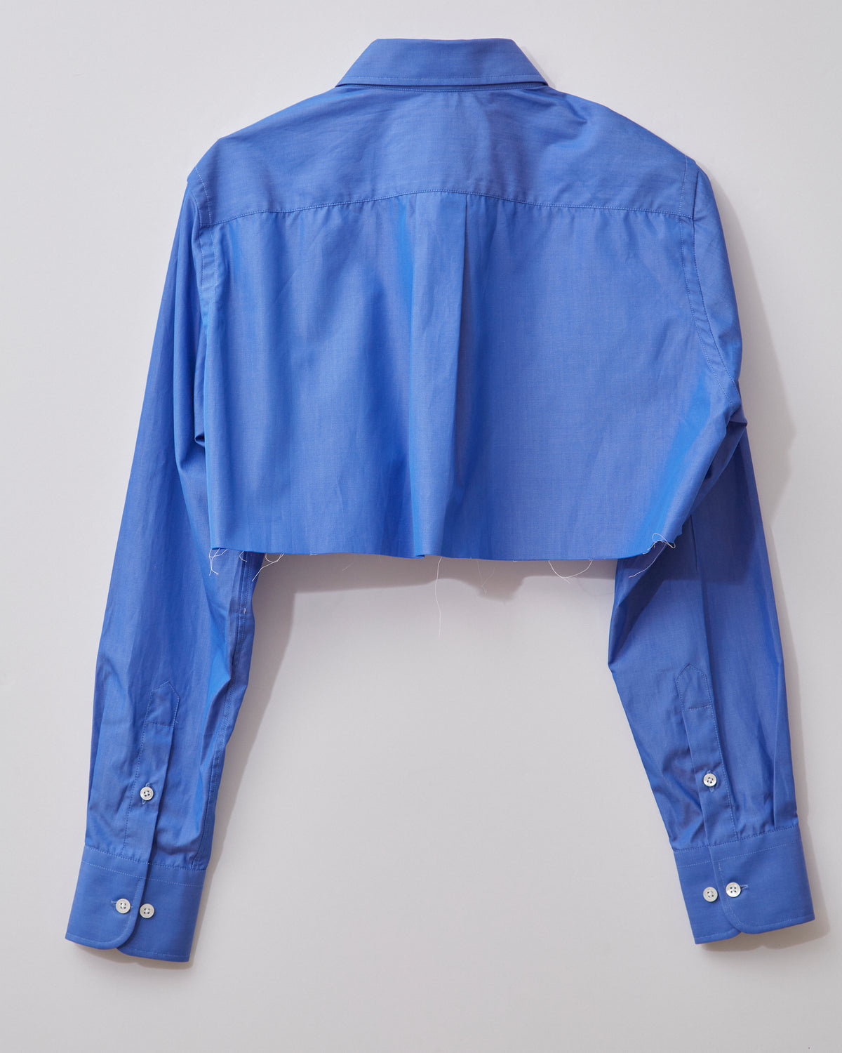 Super Cropped Shirt in Royal Blue