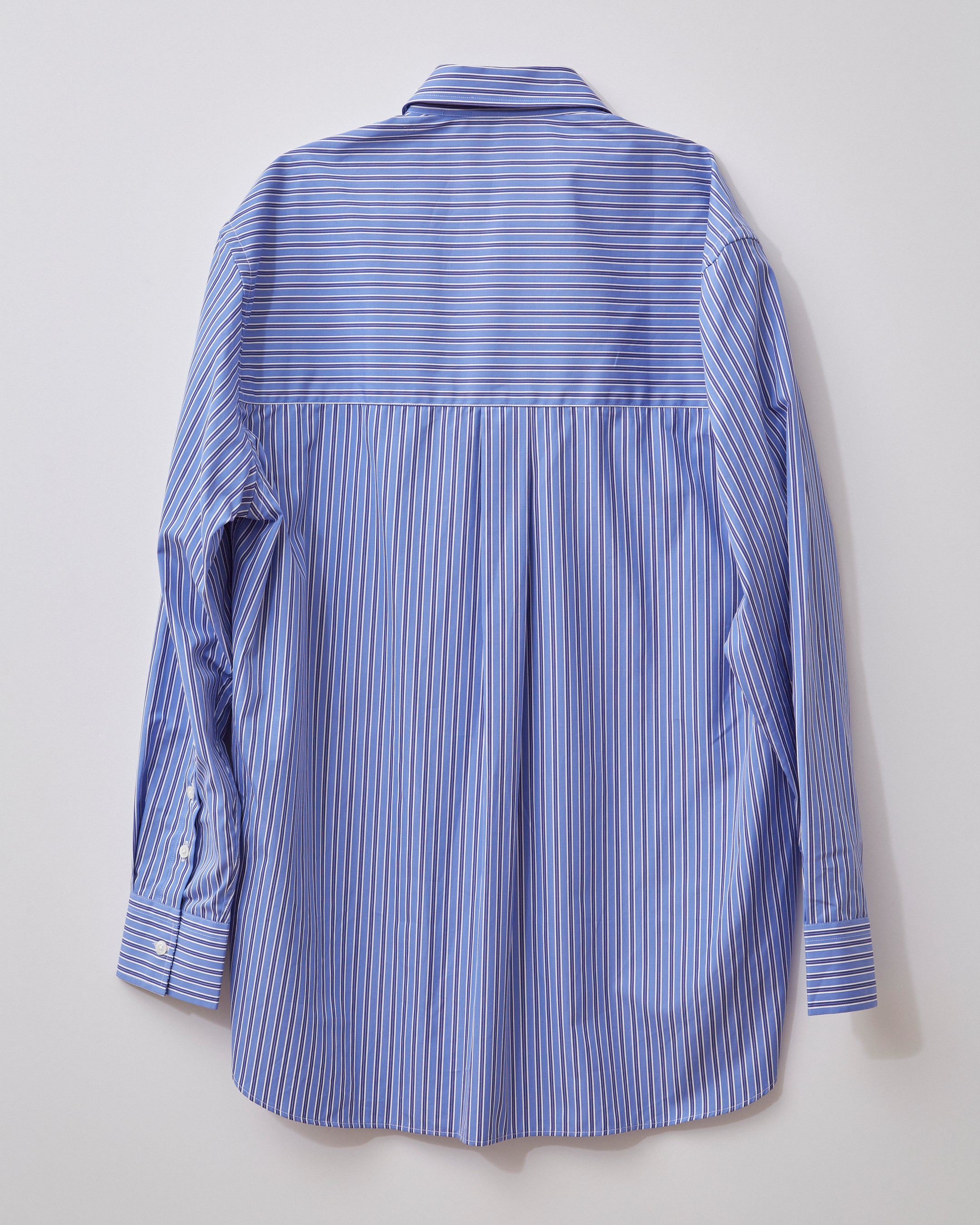 Oversized Shirt in Bold Blue Stripe
