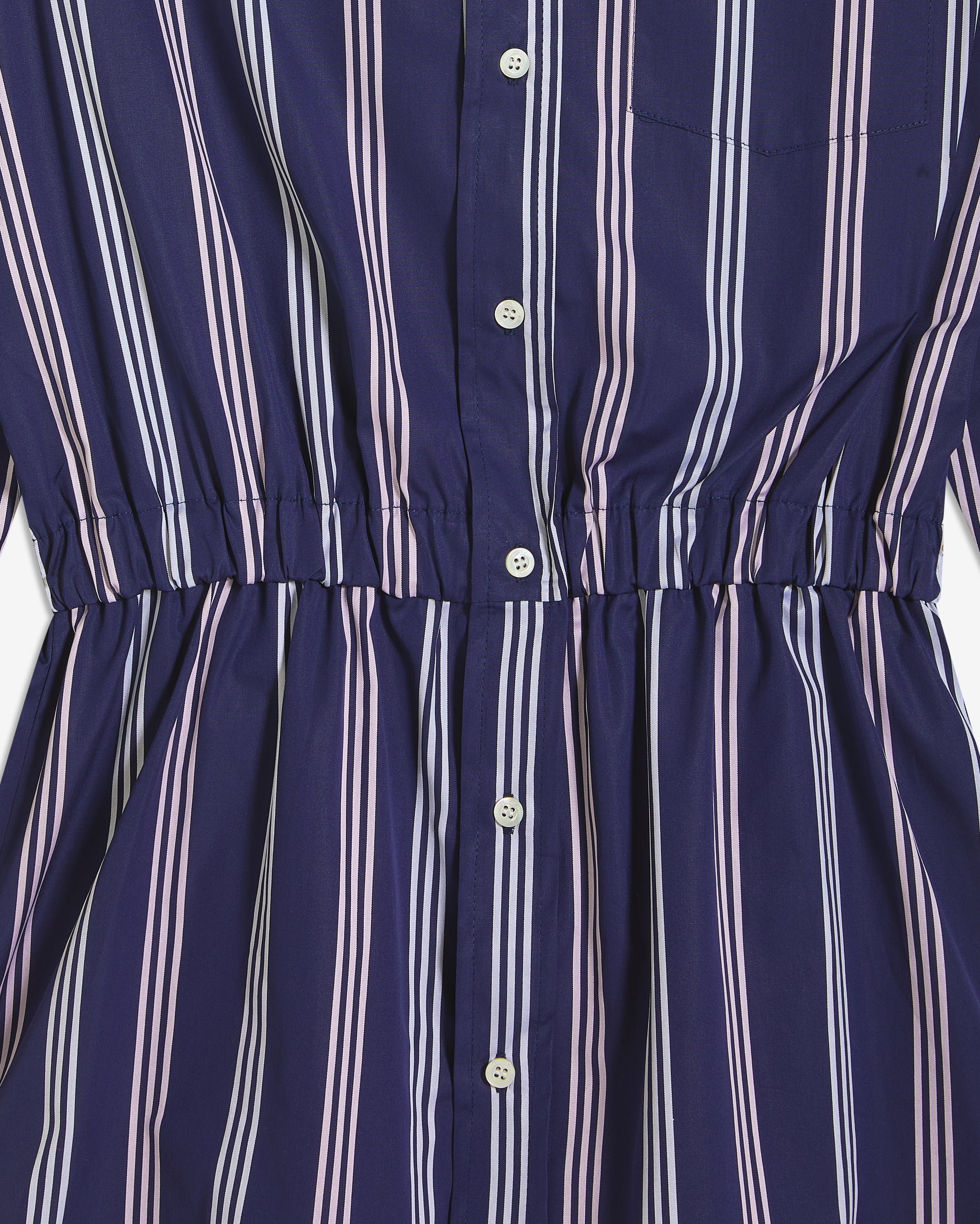Shirt Dress in Navy Canopy