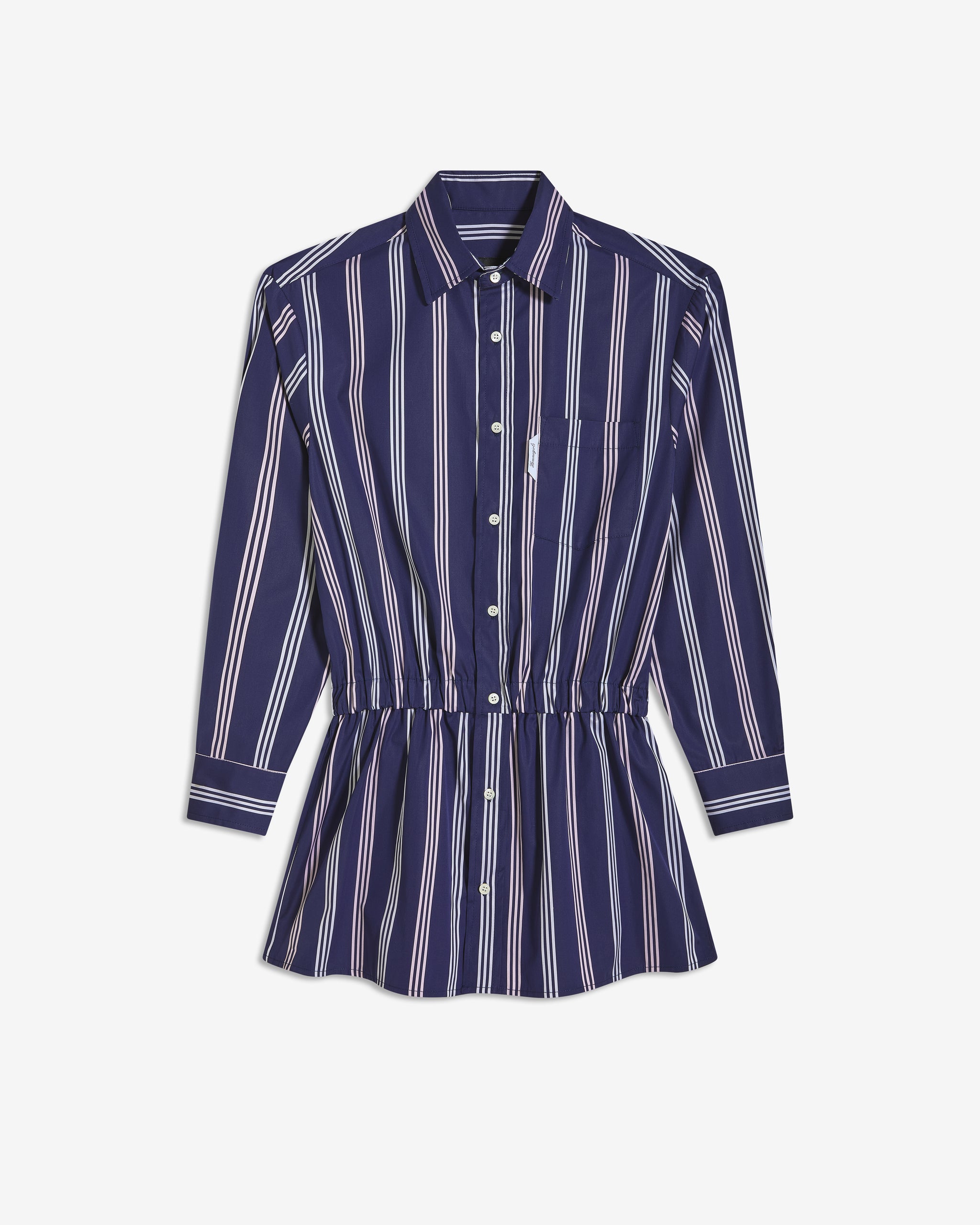 Shirt Dress in Navy Canopy