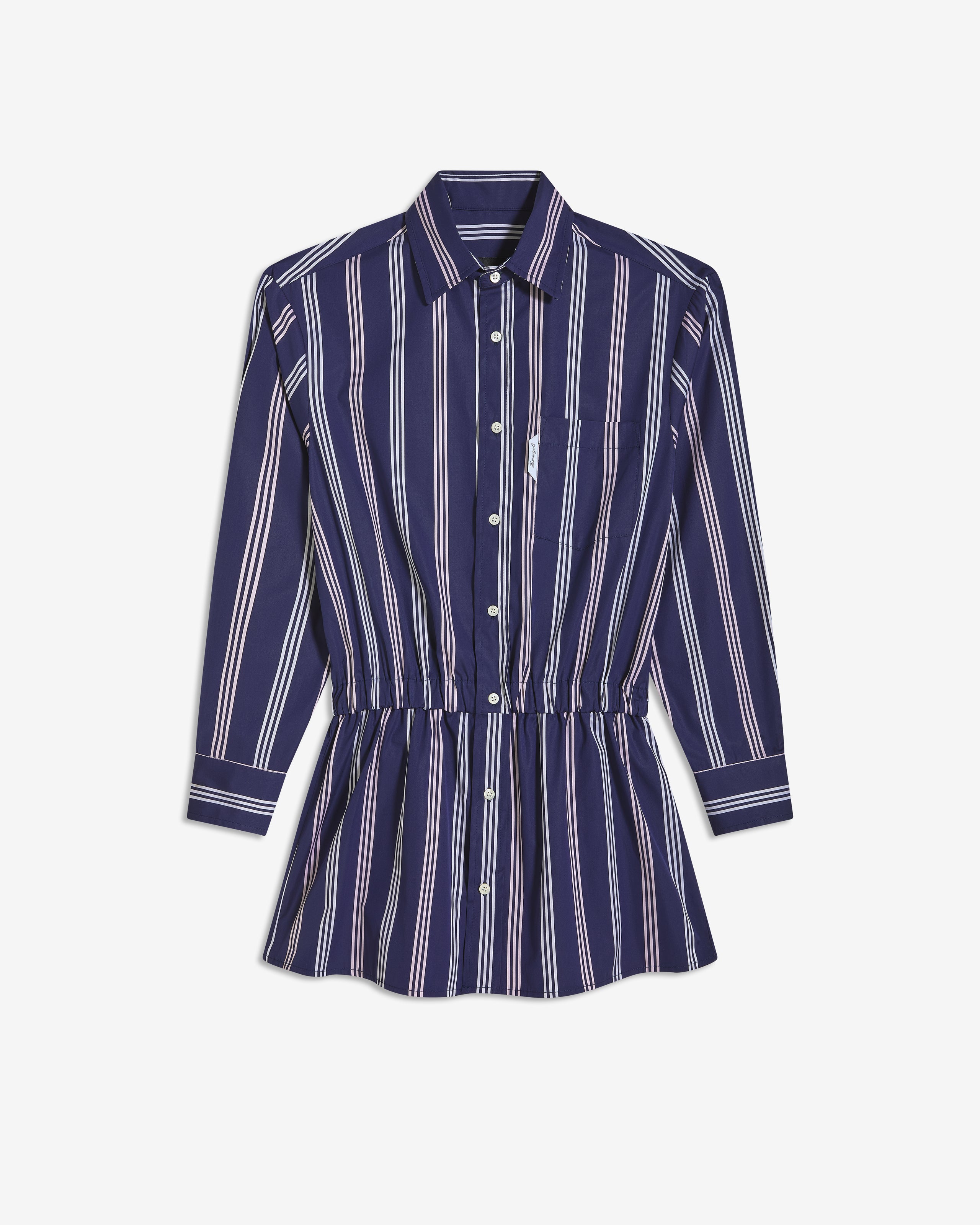 Shirt Dress in Navy Canopy