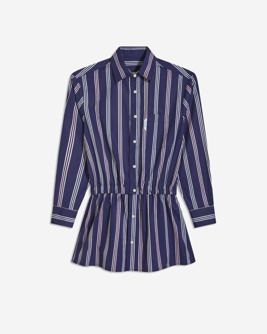 Shirt Dress in Navy Canopy