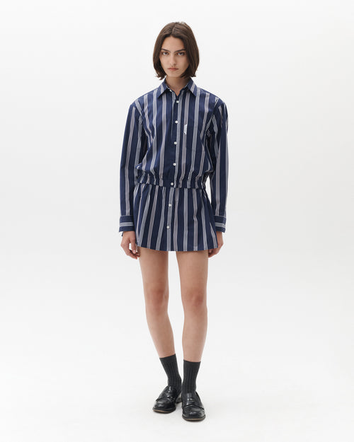 Shirt Dress in White – HOMMEGIRLS