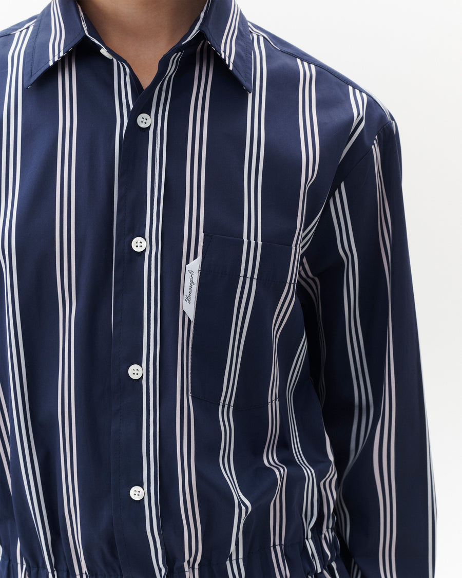 Shirt Dress in Navy Canopy
