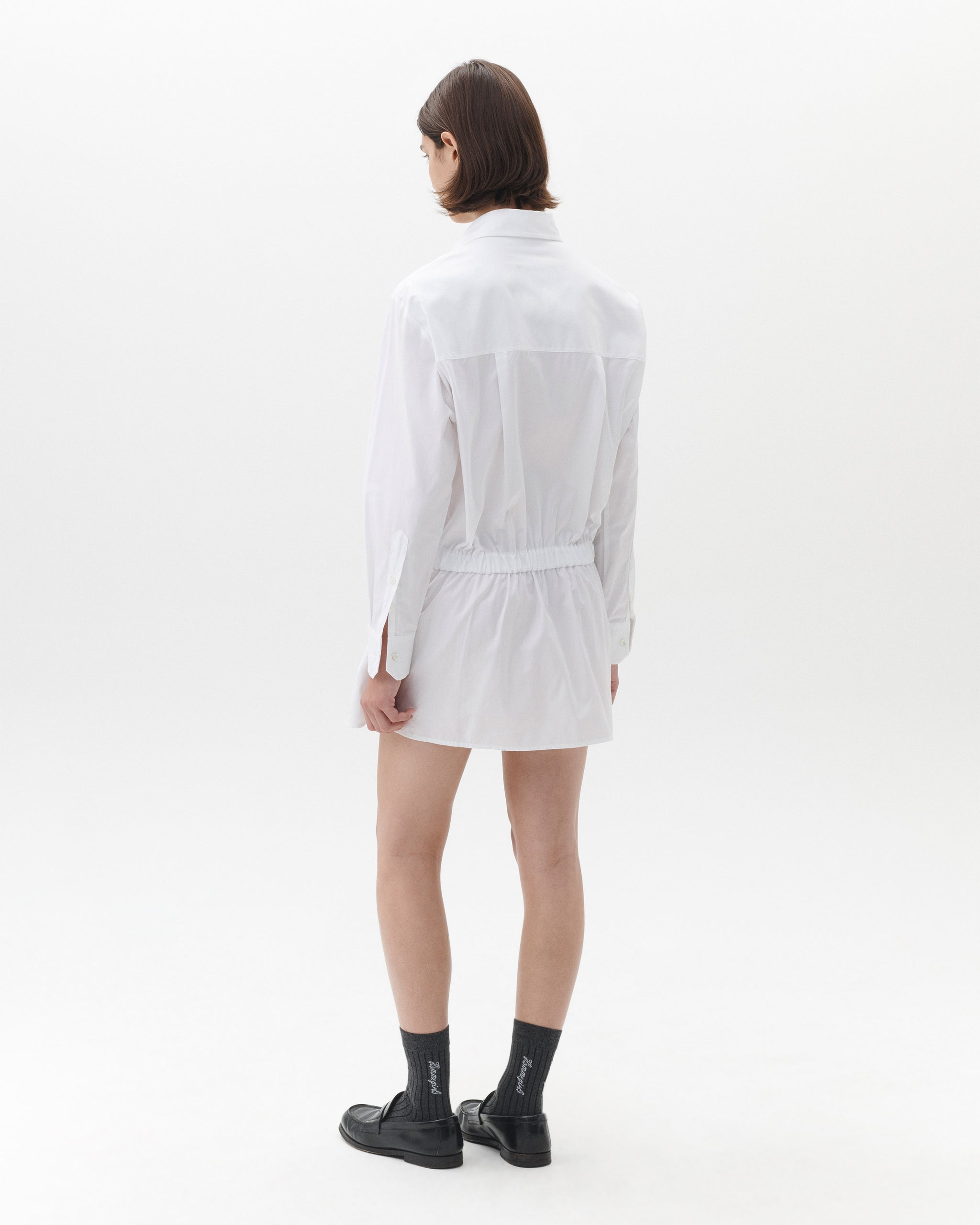 HOMMEGIRLS Shirt Dress in White S