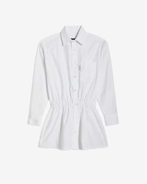 Shirt Dress in White – HOMMEGIRLS