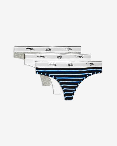 HOMMEGIRLS X Fruit of the Loom Bikini Thong (3-Pack)