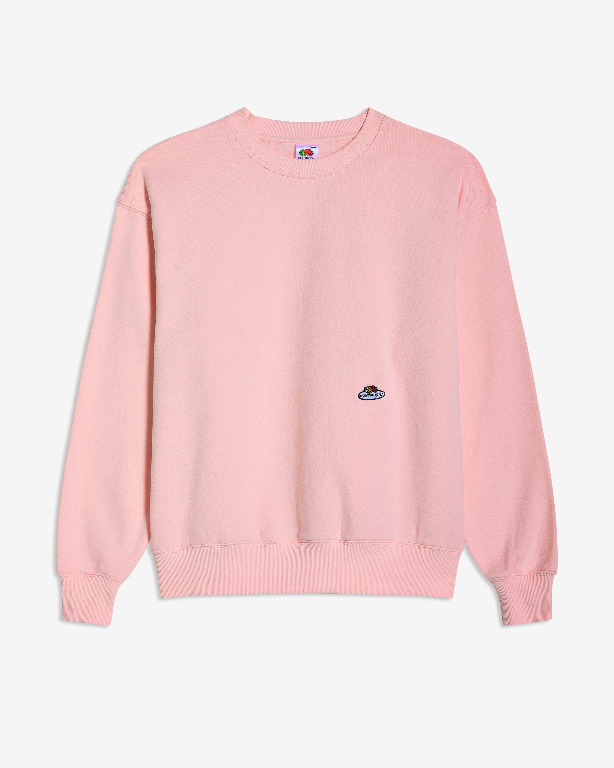 HOMMEGIRLS X Fruit of the Loom of the Loom Sweatshirt in Baby Pink