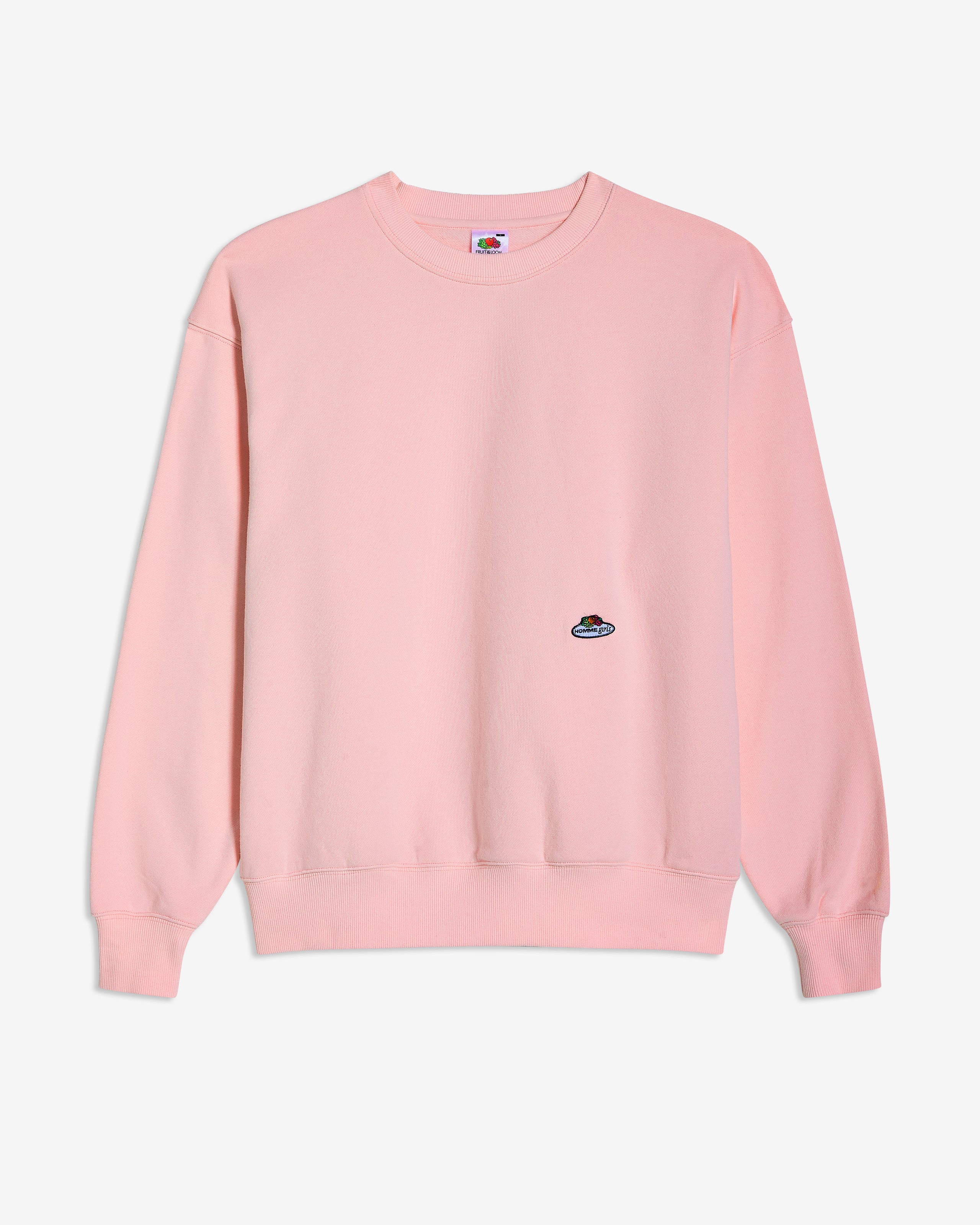 HOMMEGIRLS X Fruit of the Loom of the Loom Sweatshirt in Baby Pink