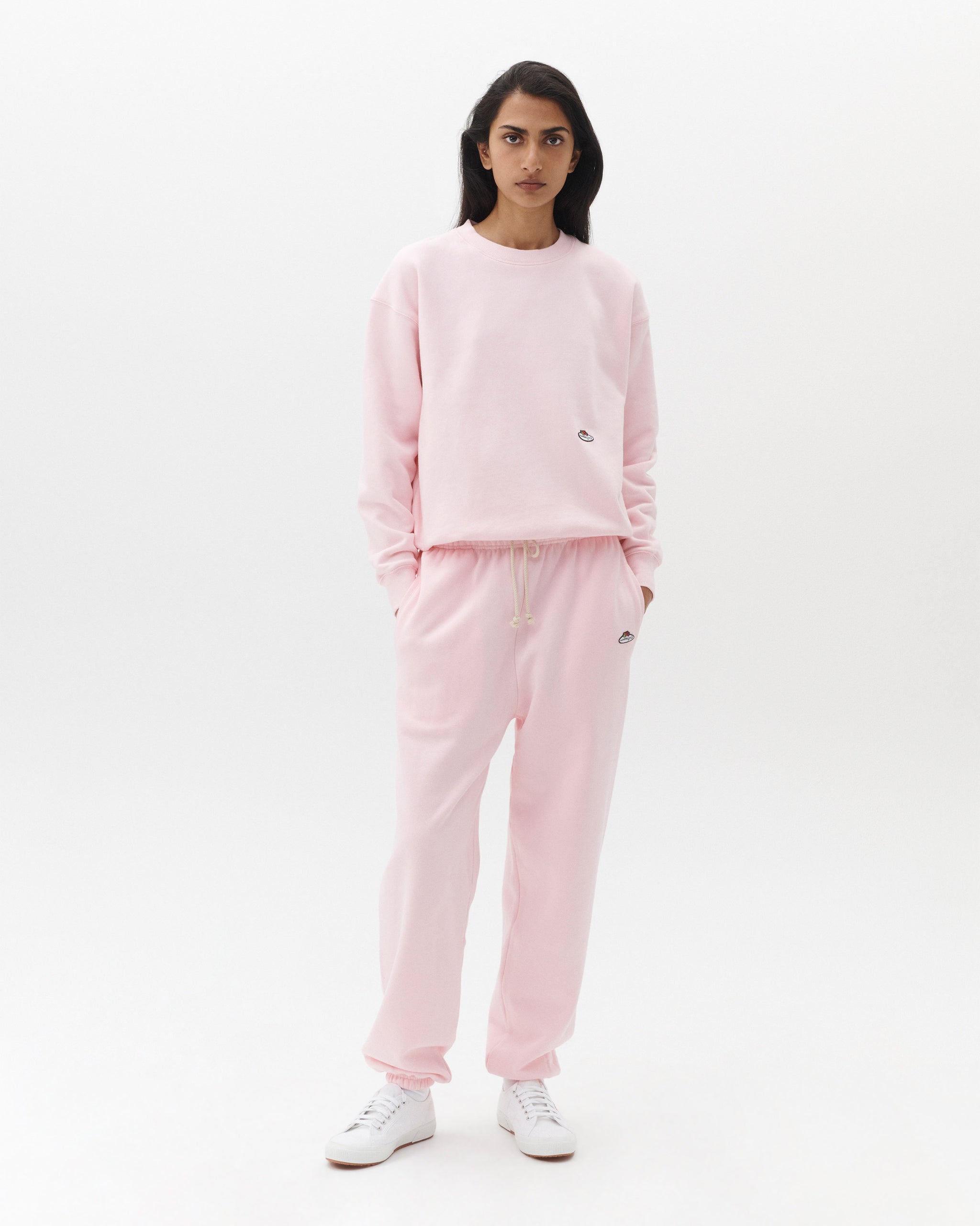 HOMMEGIRLS X Fruit of the Loom of the Loom Sweatshirt in Baby Pink