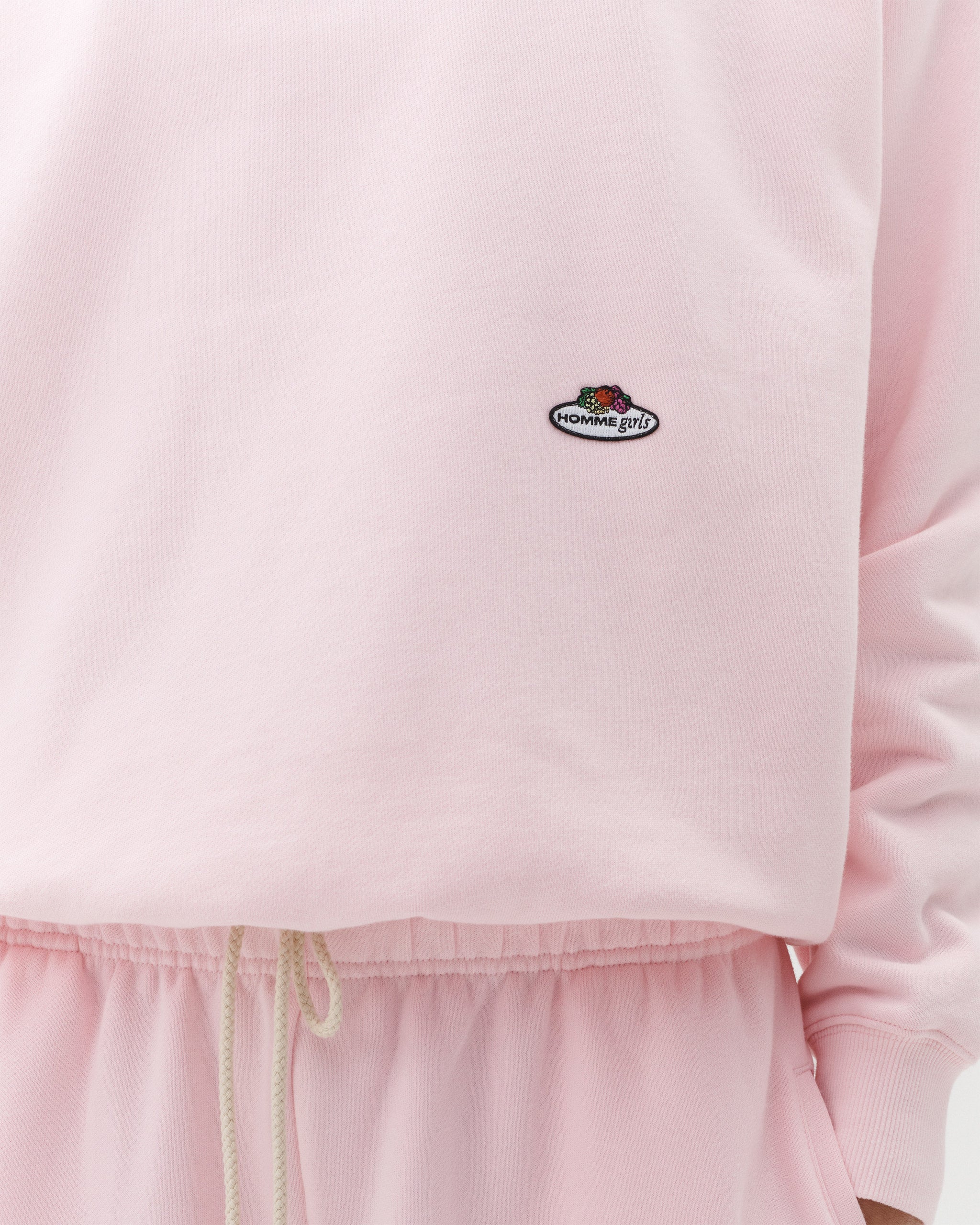HOMMEGIRLS X Fruit of the Loom of the Loom Sweatshirt in Baby Pink