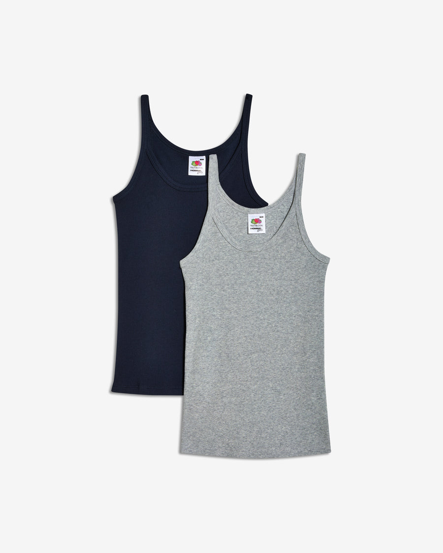 HOMMEGIRLS X Fruit of the Loom Cami Tank Top (2-Pack)