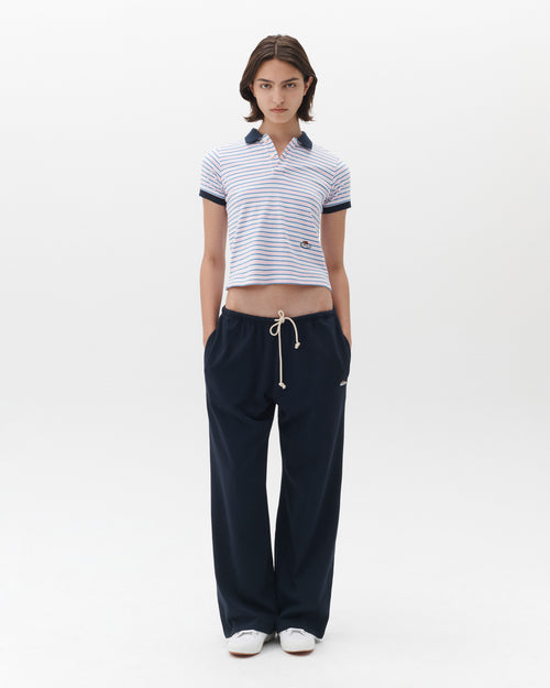 HOMMEGIRLS X Fruit of the Loom Baby Polo in Pink Stripe