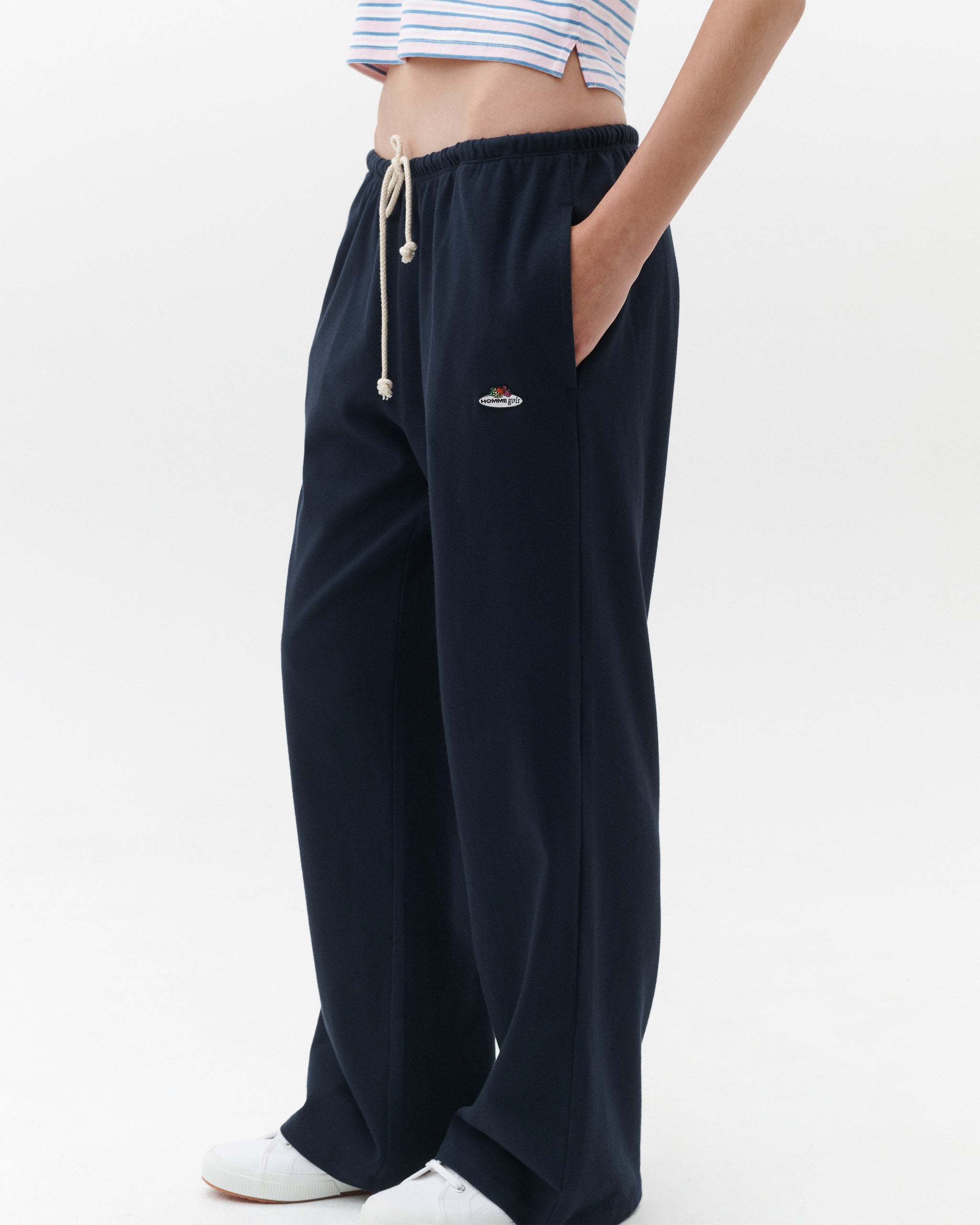 HOMMEGIRLS X Fruit of the Loom Lounge Pants in Dark Navy