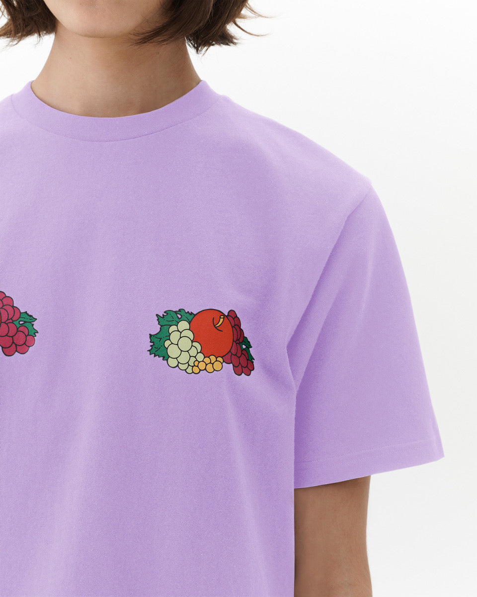 HOMMEGIRLS X Fruit of the Loom Double Logo Tee in Lavender