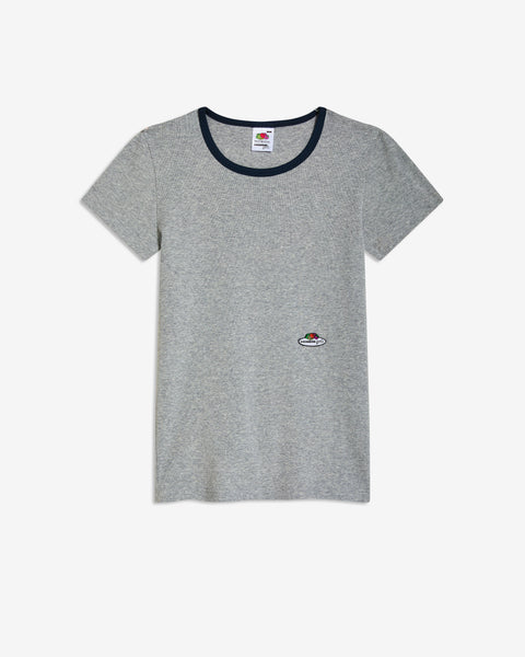 00s レッチリ Ringer Tee Gray XL HOMMEGIRLS X Fruit of the Loom Ringer Tee in Heather Gray