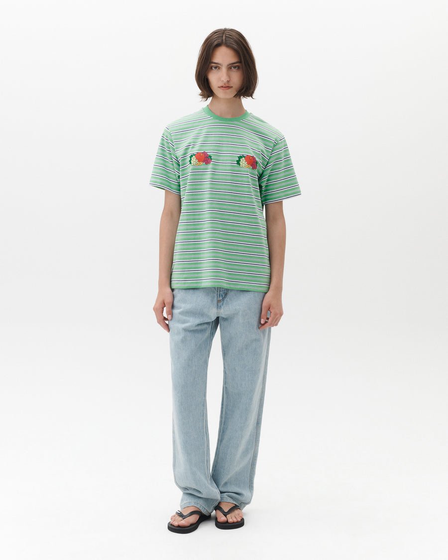 HOMMEGIRLS X Fruit of the Loom Striped T-Shirt