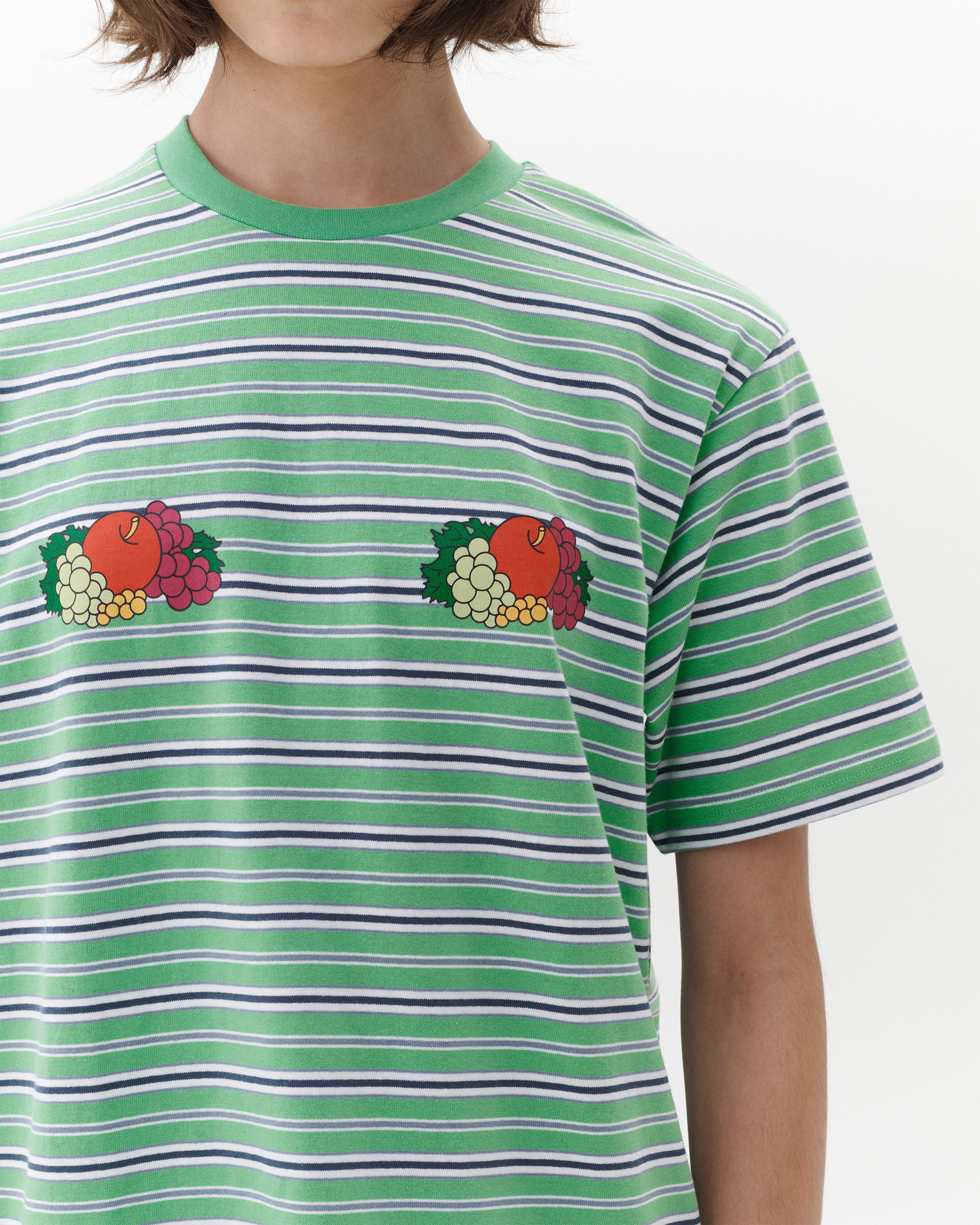 Fruit of the Loom 陰陽 Tシャツ XXL HOMMEGIRLS X Fruit of the Loom Striped T-Shirt