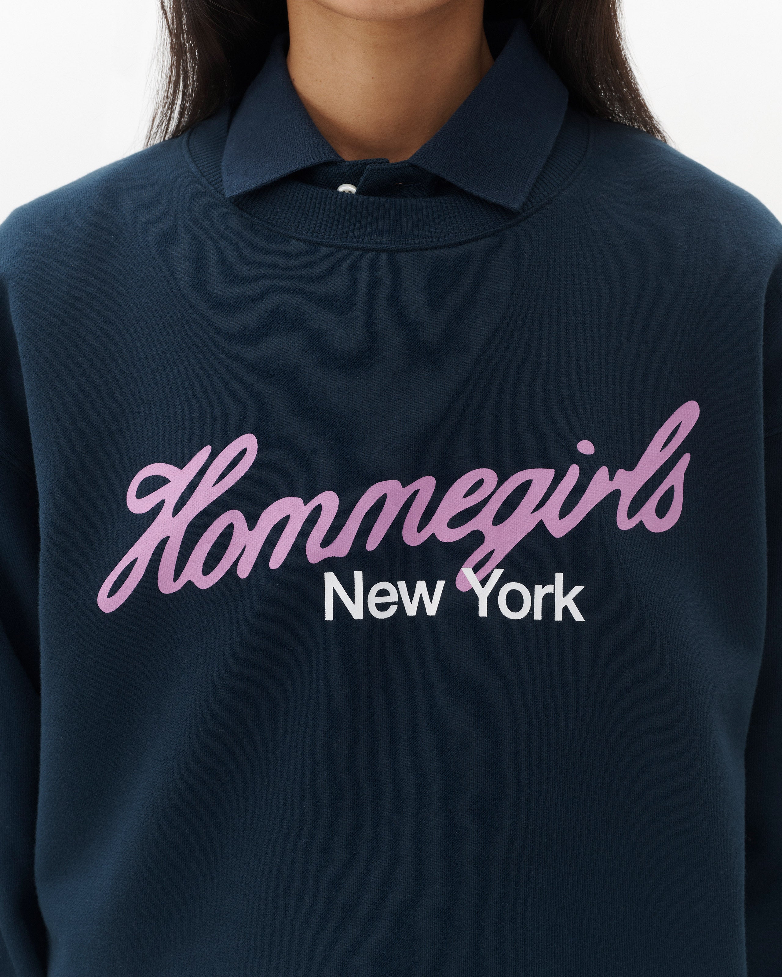 Neon Logo Crewneck Sweatshirt – HOMMEGIRLS