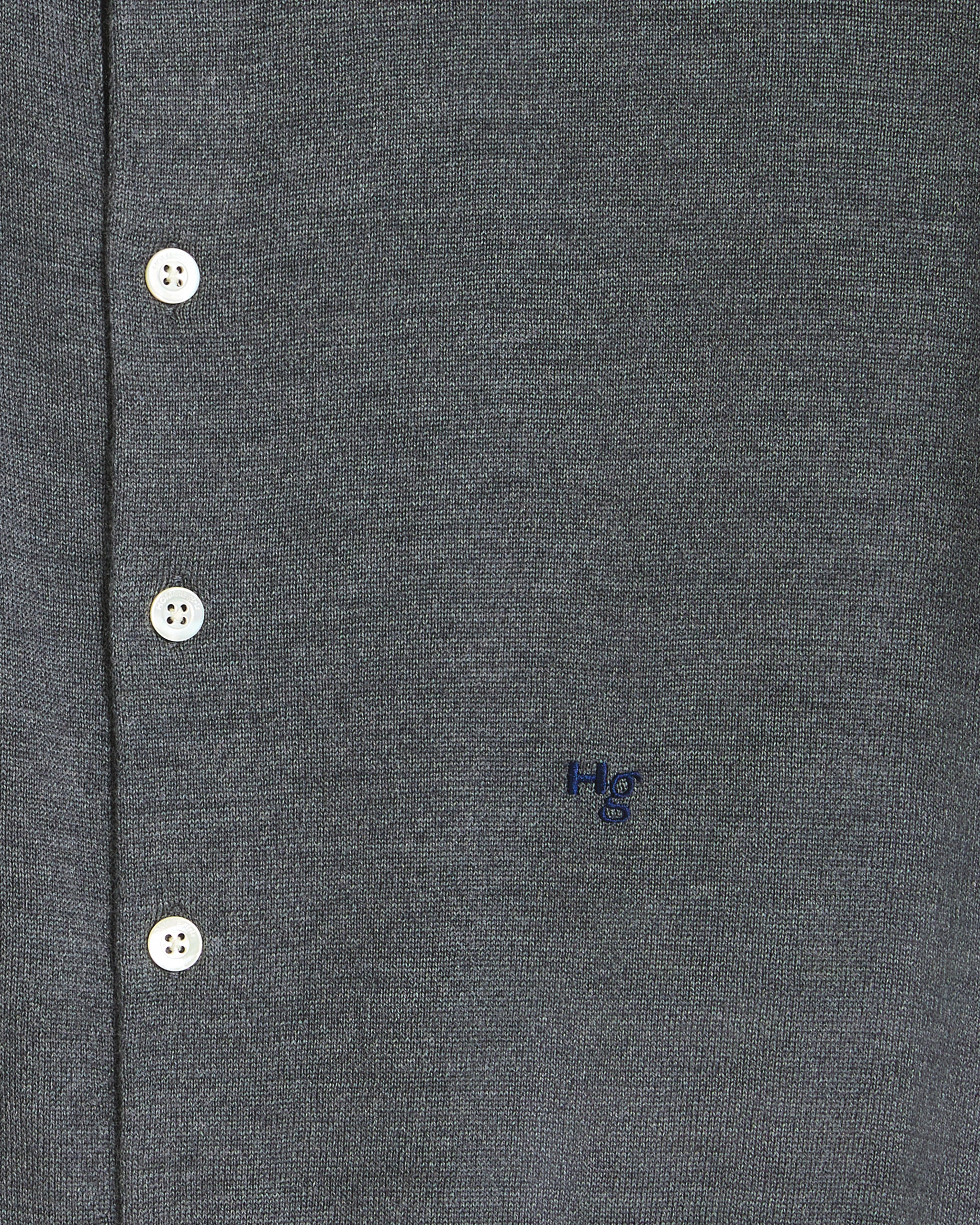 Crew Cardigan in Heather Grey