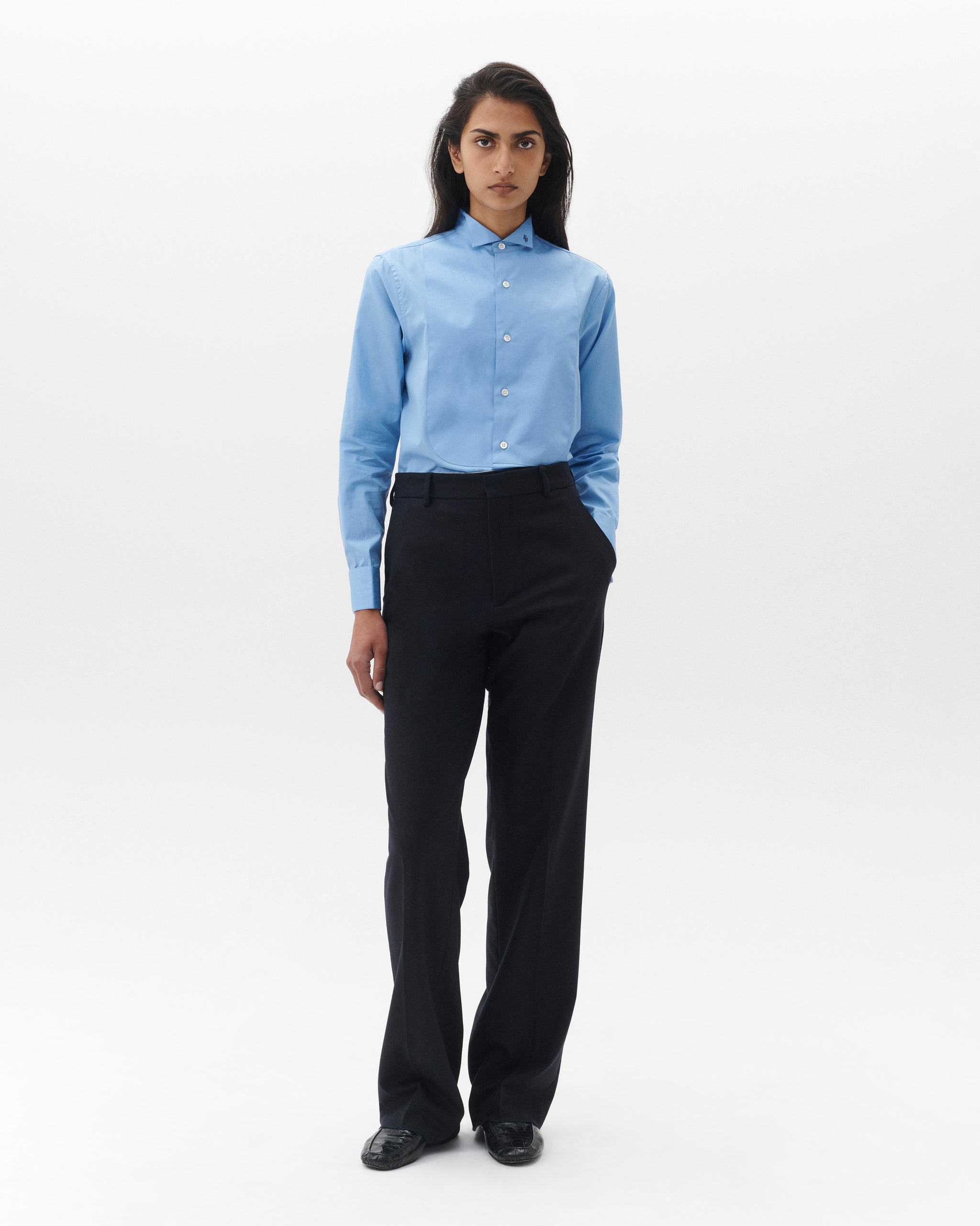Straight Leg Pants in Navy