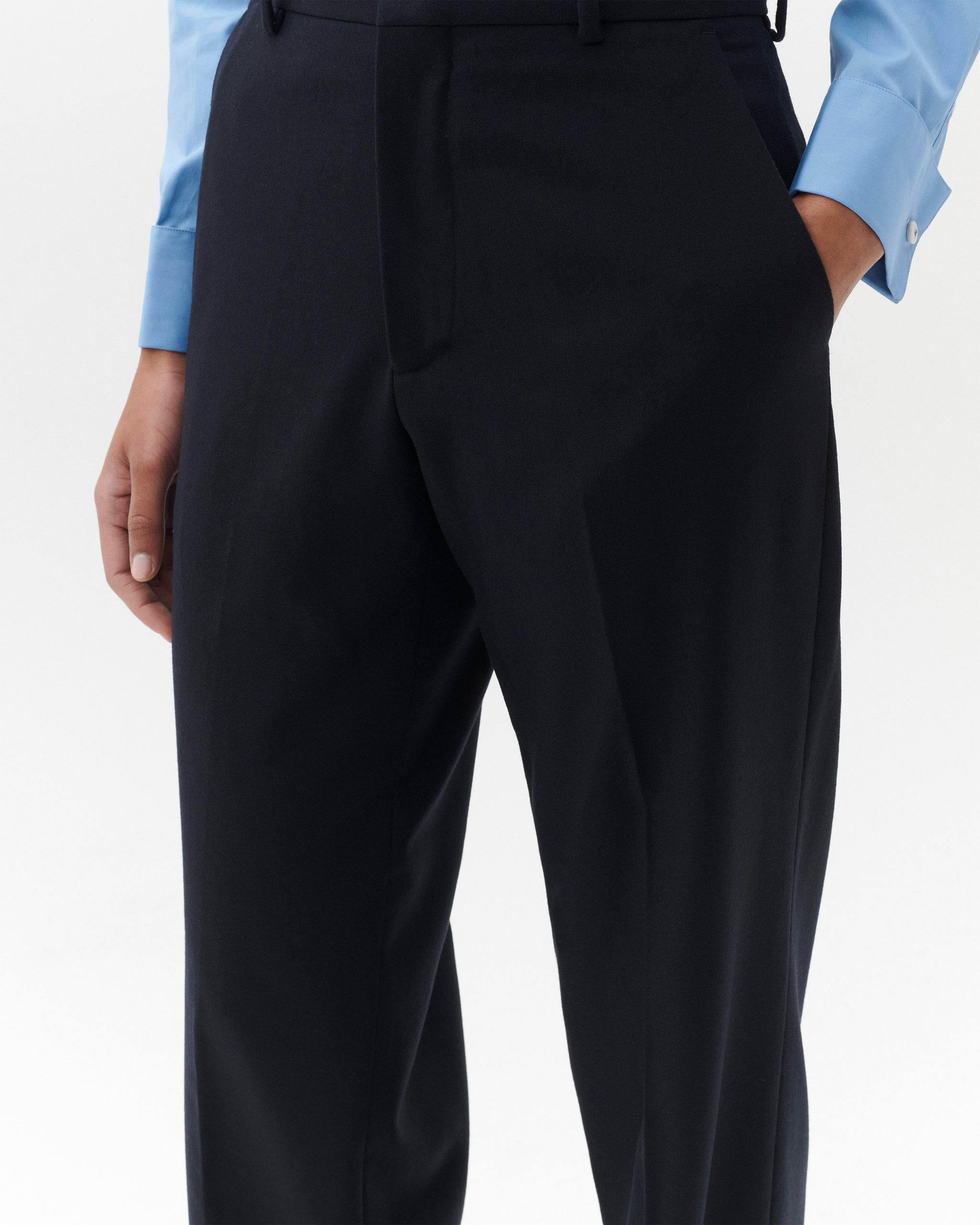 Straight Leg Pants in Navy