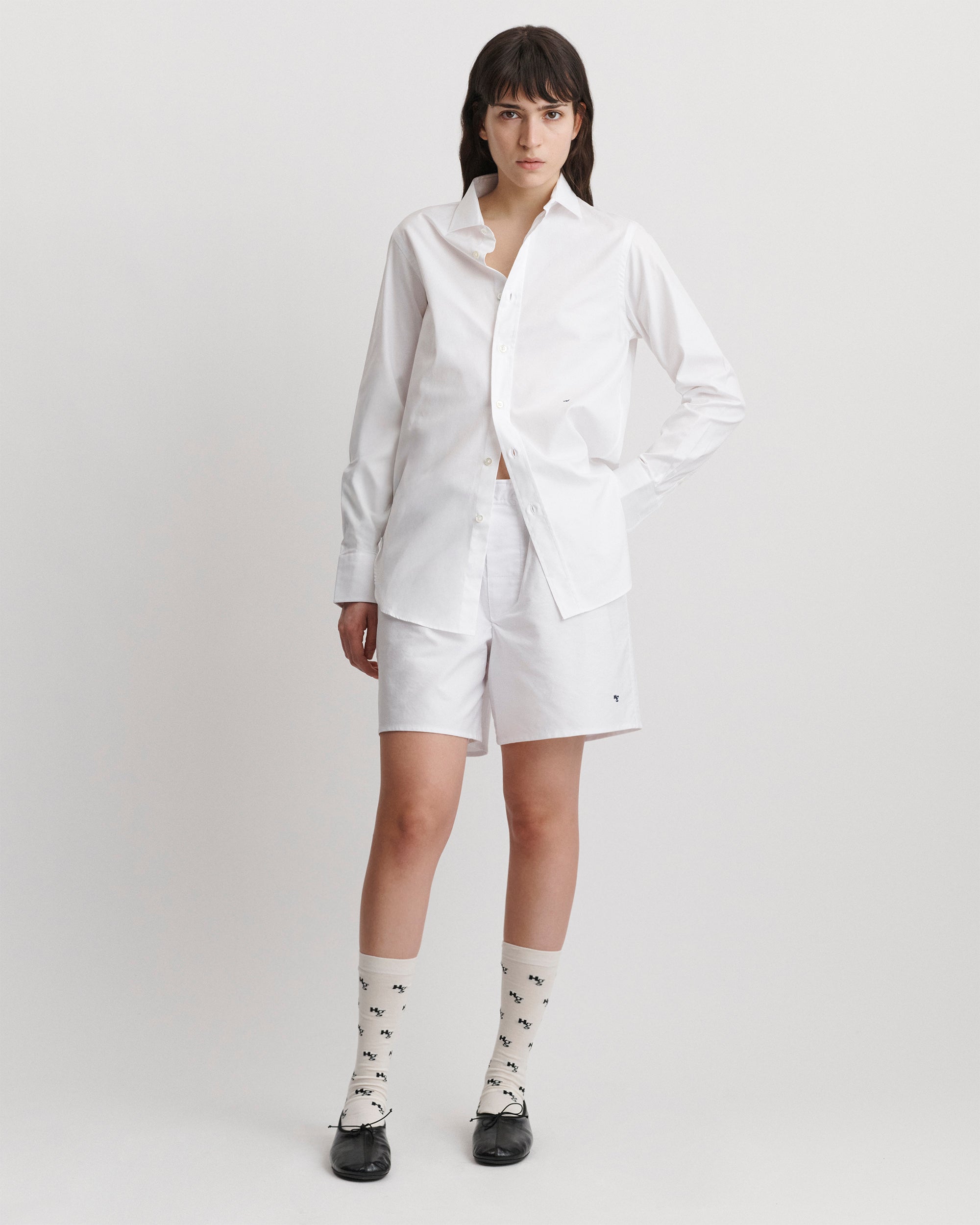 HOMME girls CLASSIC SHIRT白　Sサイズ Classic Shirt in White – HOMMEGIRLS