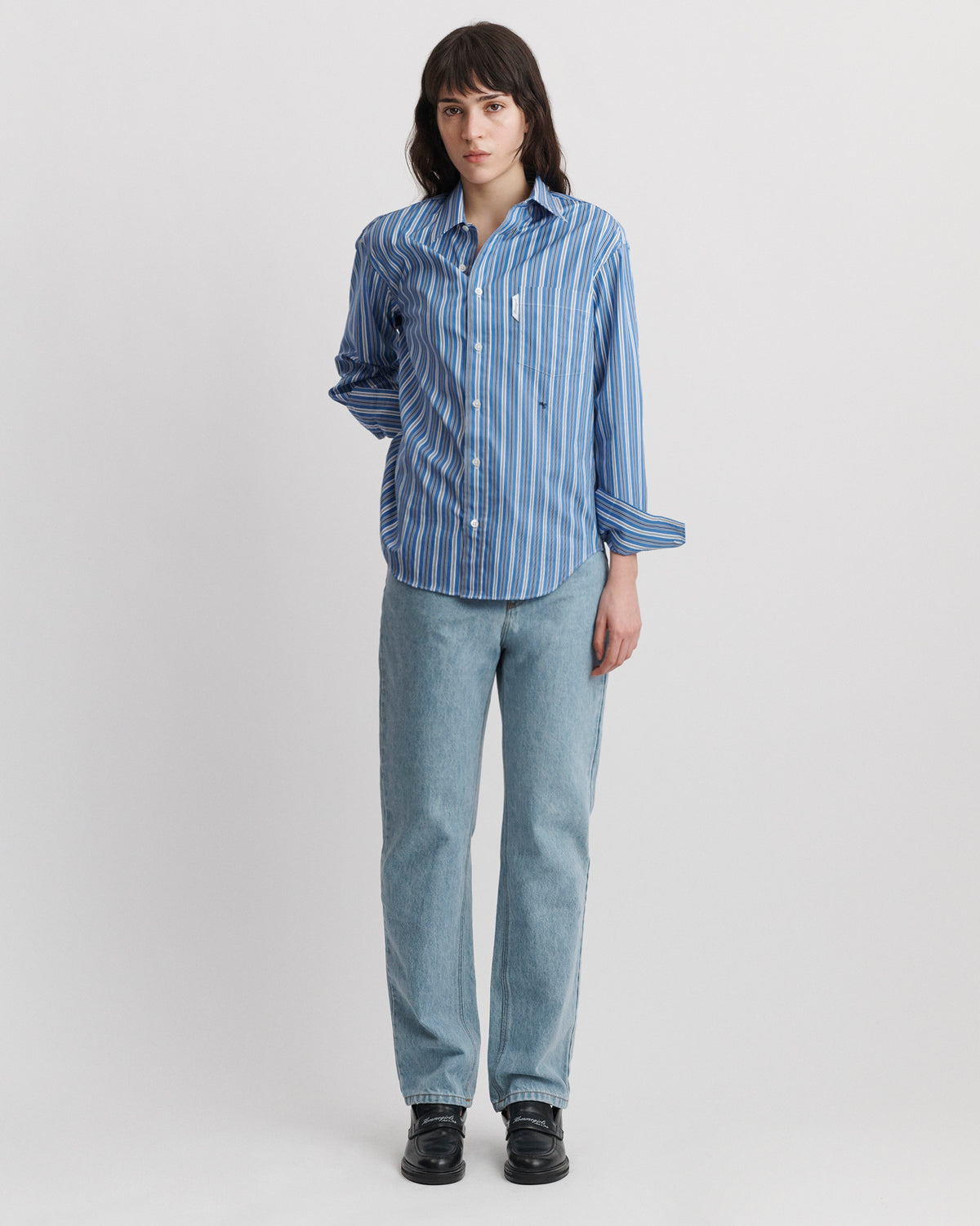 Classic Shirt in Blue Porto Stripe
