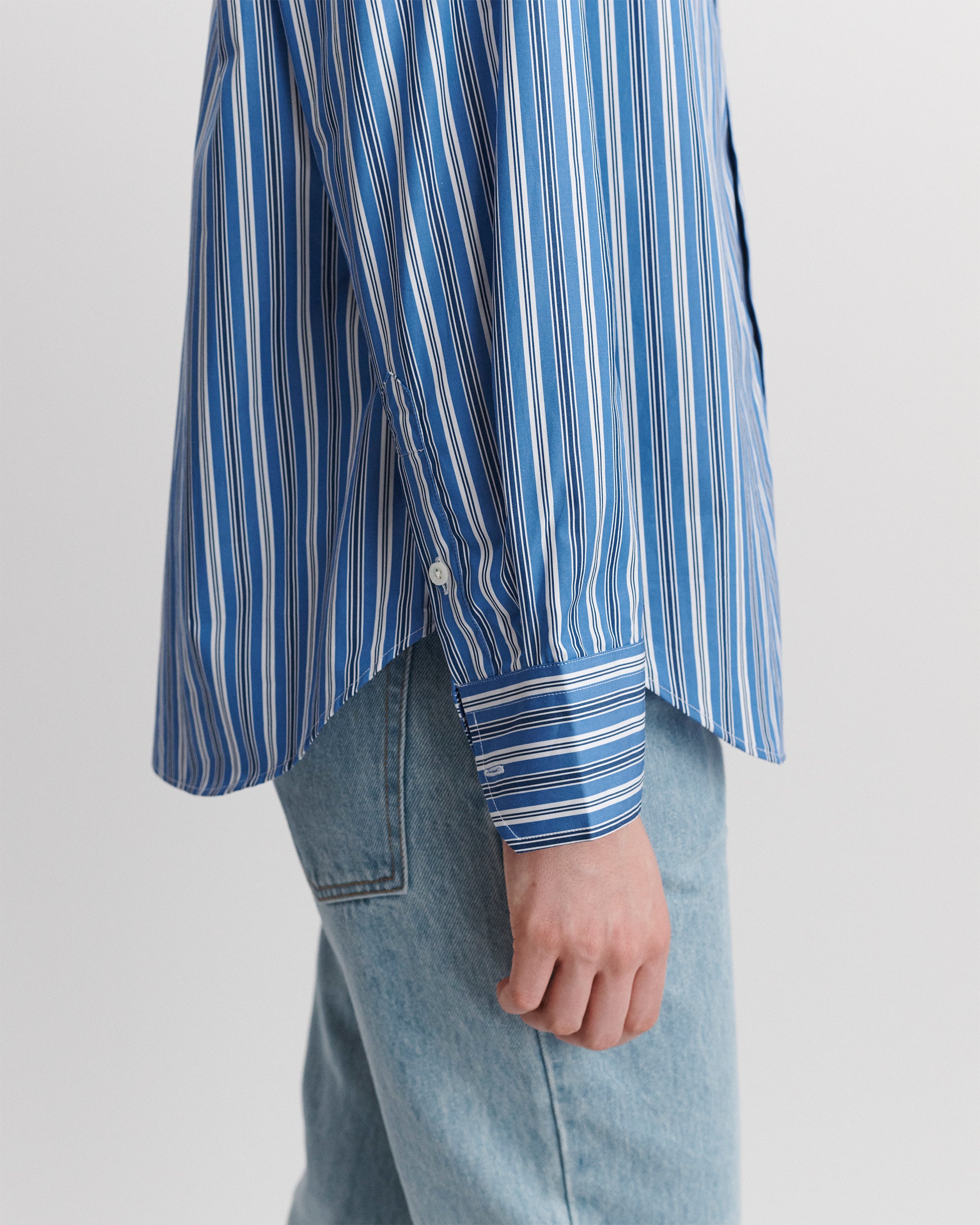 Classic Shirt in Blue Porto Stripe – HOMMEGIRLS