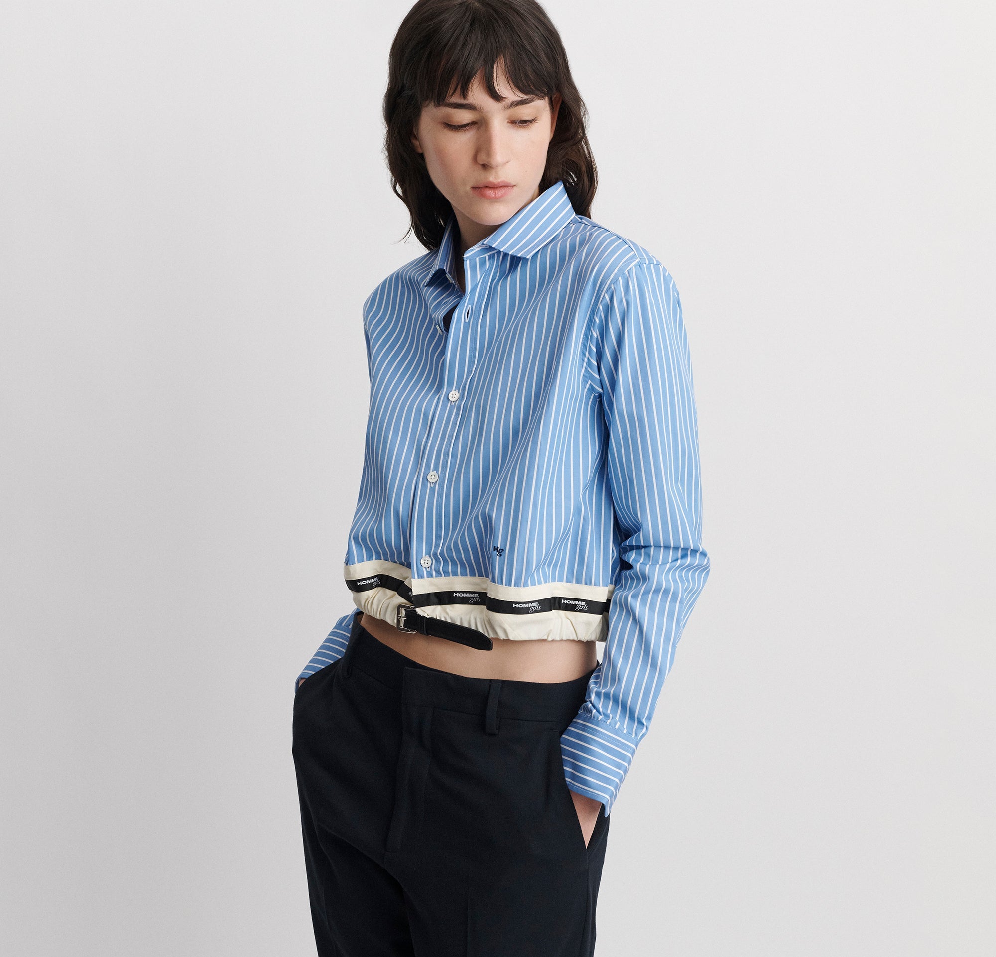 HommeGirls x Fruit Of The Loom Polo in Lilac Stripe – HOMMEGIRLS