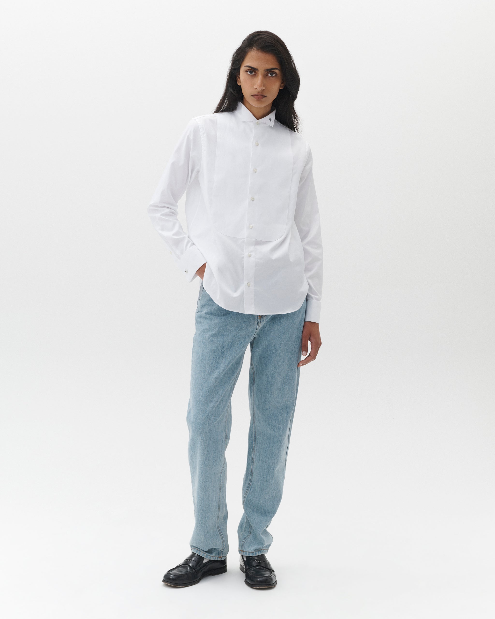 Tux Shirt in White