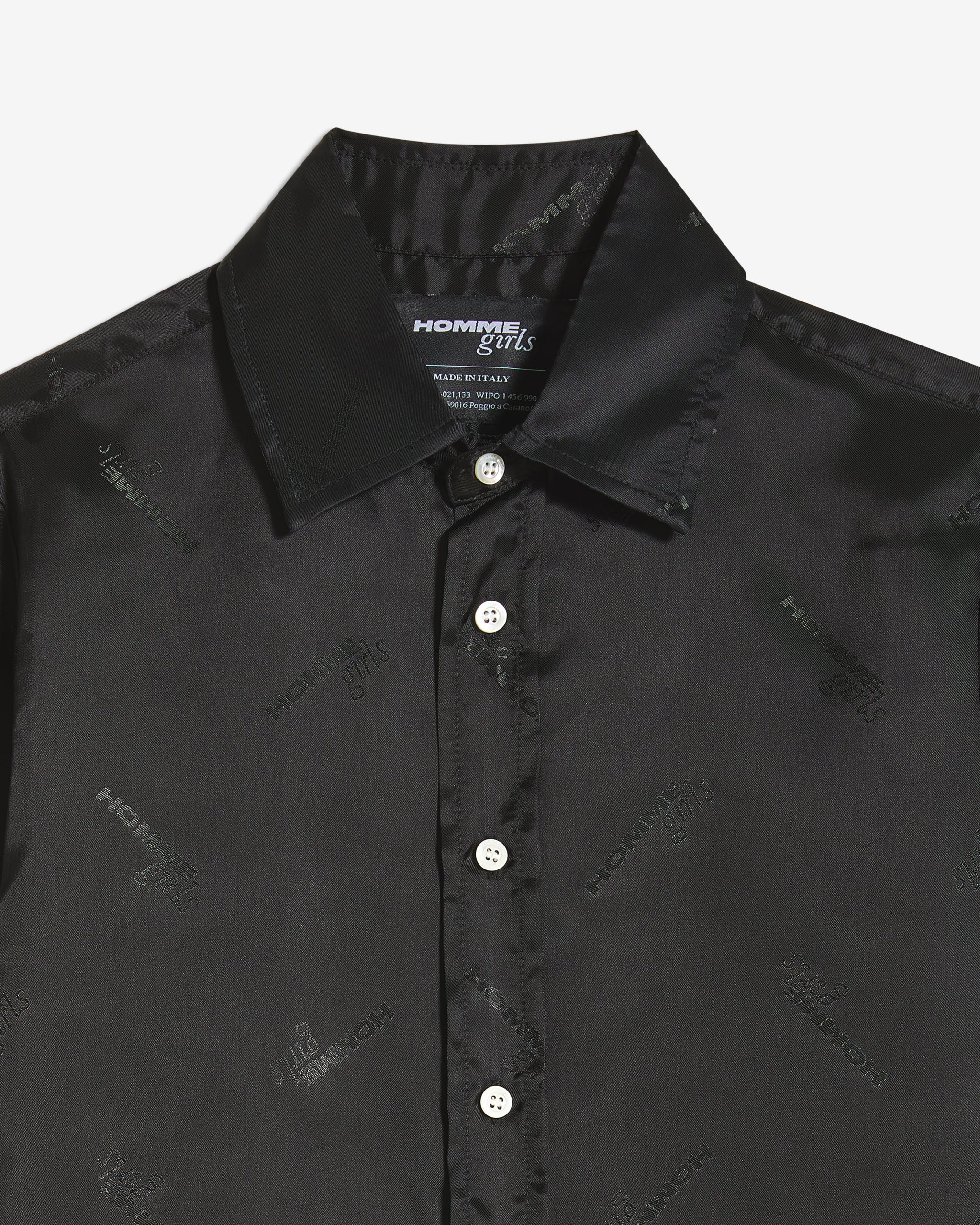 Original Shirt in Black Logo Jacquard