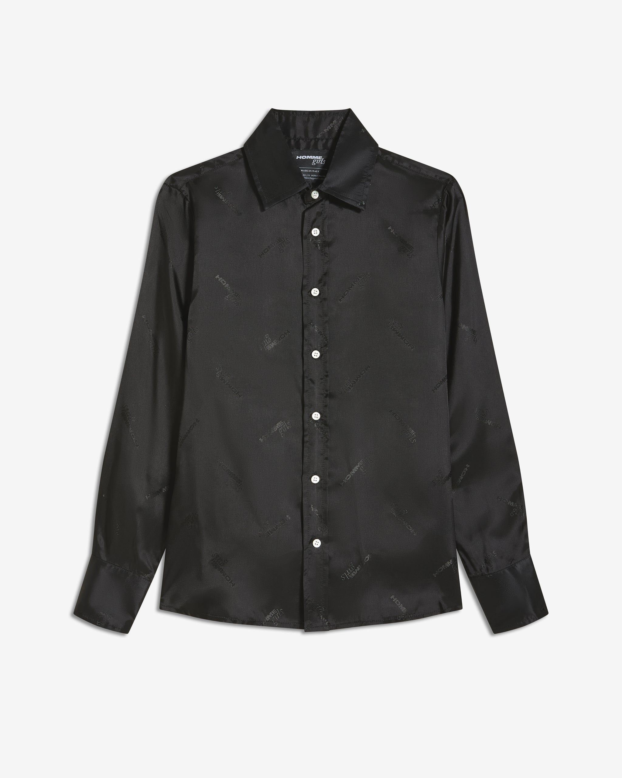 Original Shirt in Black Logo Jacquard