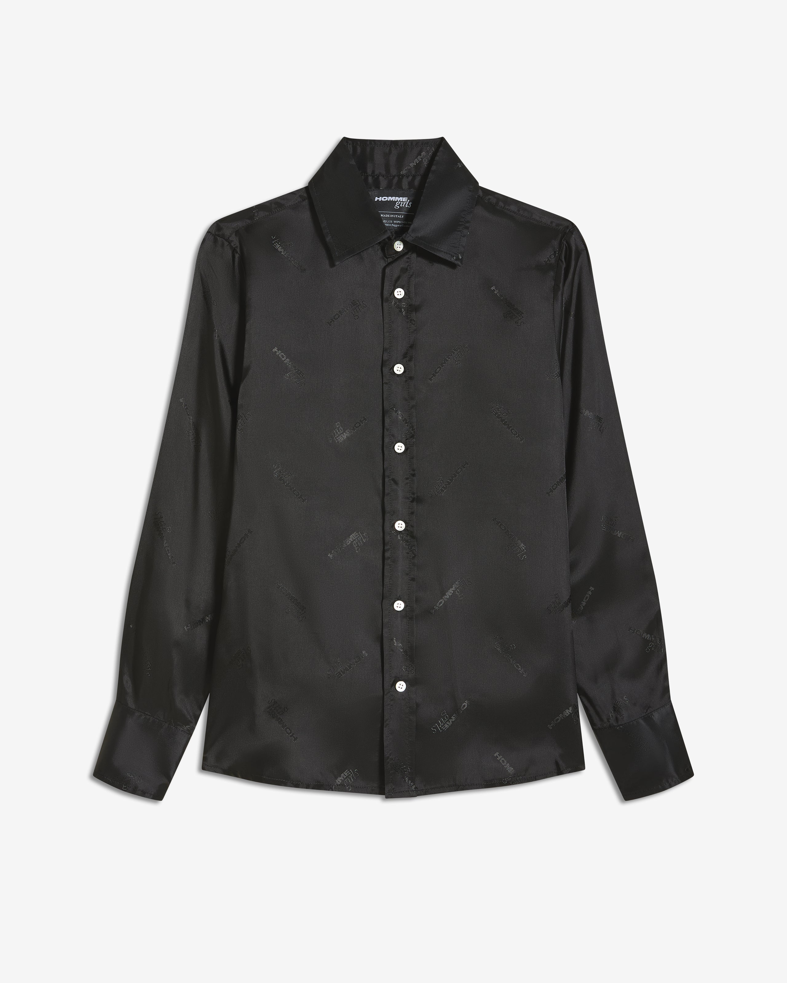 Original Shirt in Black Logo Jacquard
