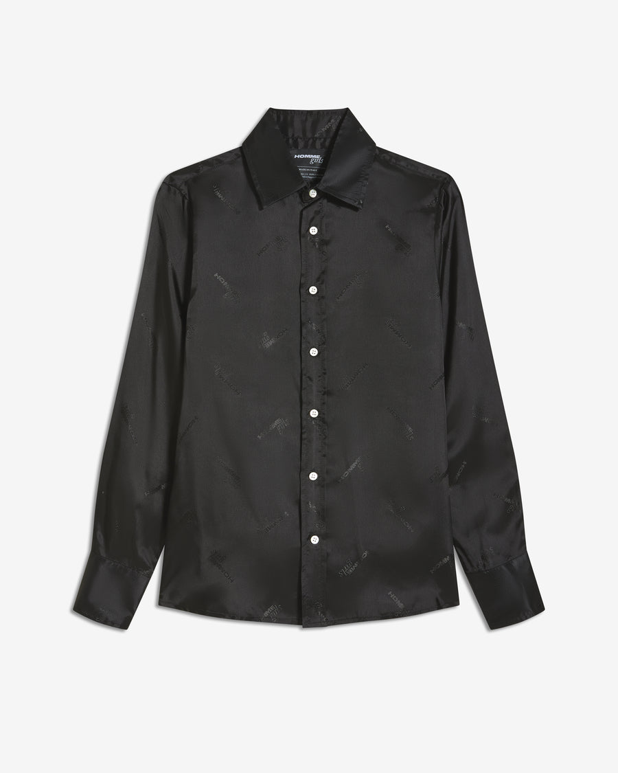 Original Shirt in Black Logo Jacquard