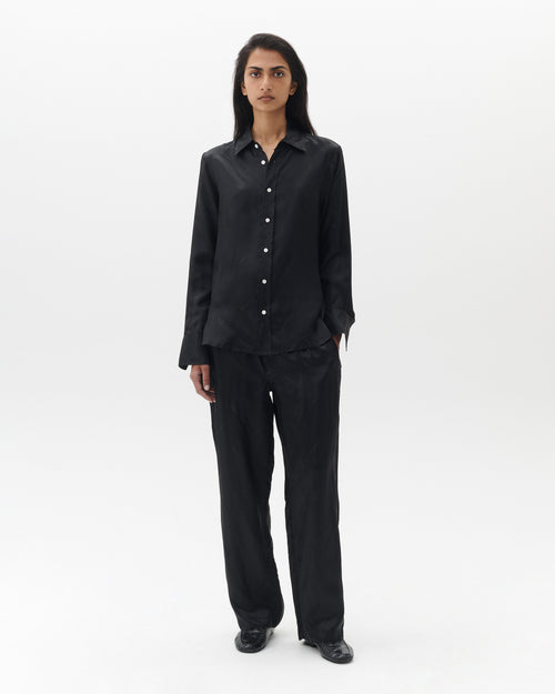 Original Shirt in Black Logo Jacquard
