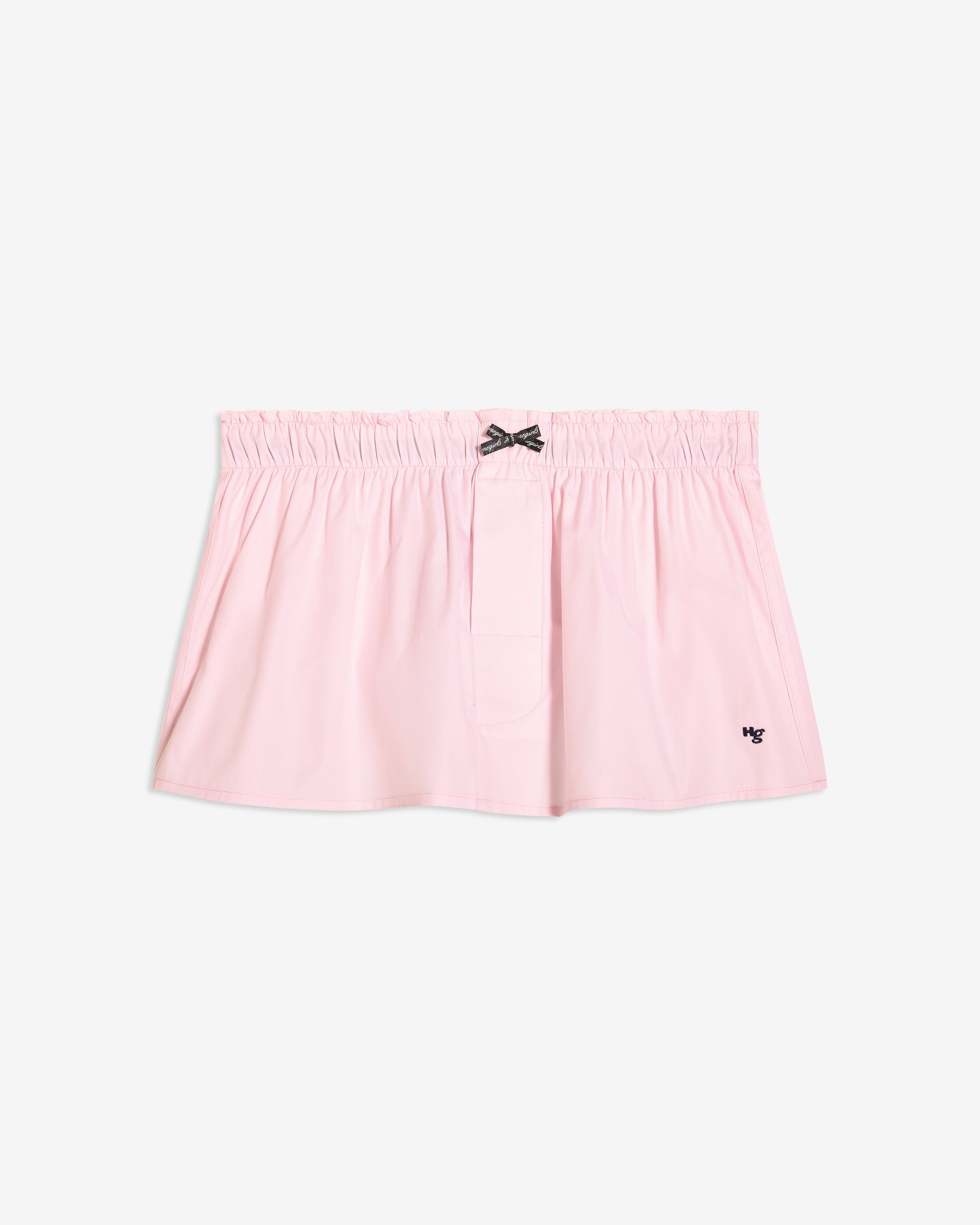 Mini Skirt in Pink Oxford