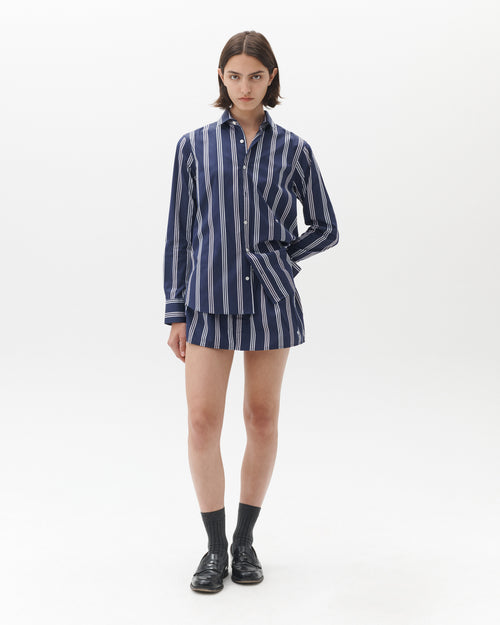 Mini Skirt in Navy Canopy