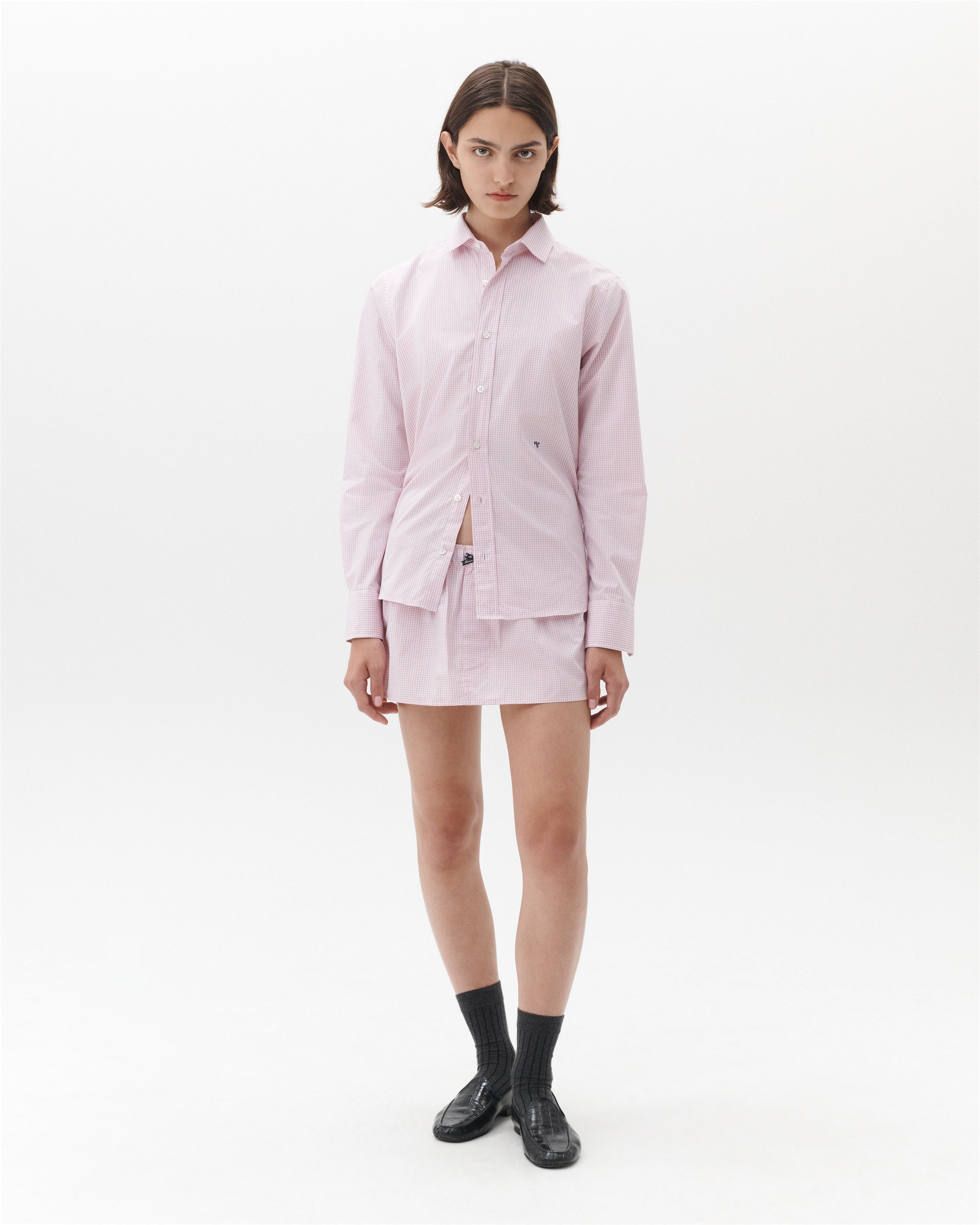 パンツ HOMMEgirls BOXER SHORT LAVENDER STRIPE Boxer Shorts in Lavender Stripe – HOMMEGIRLS
