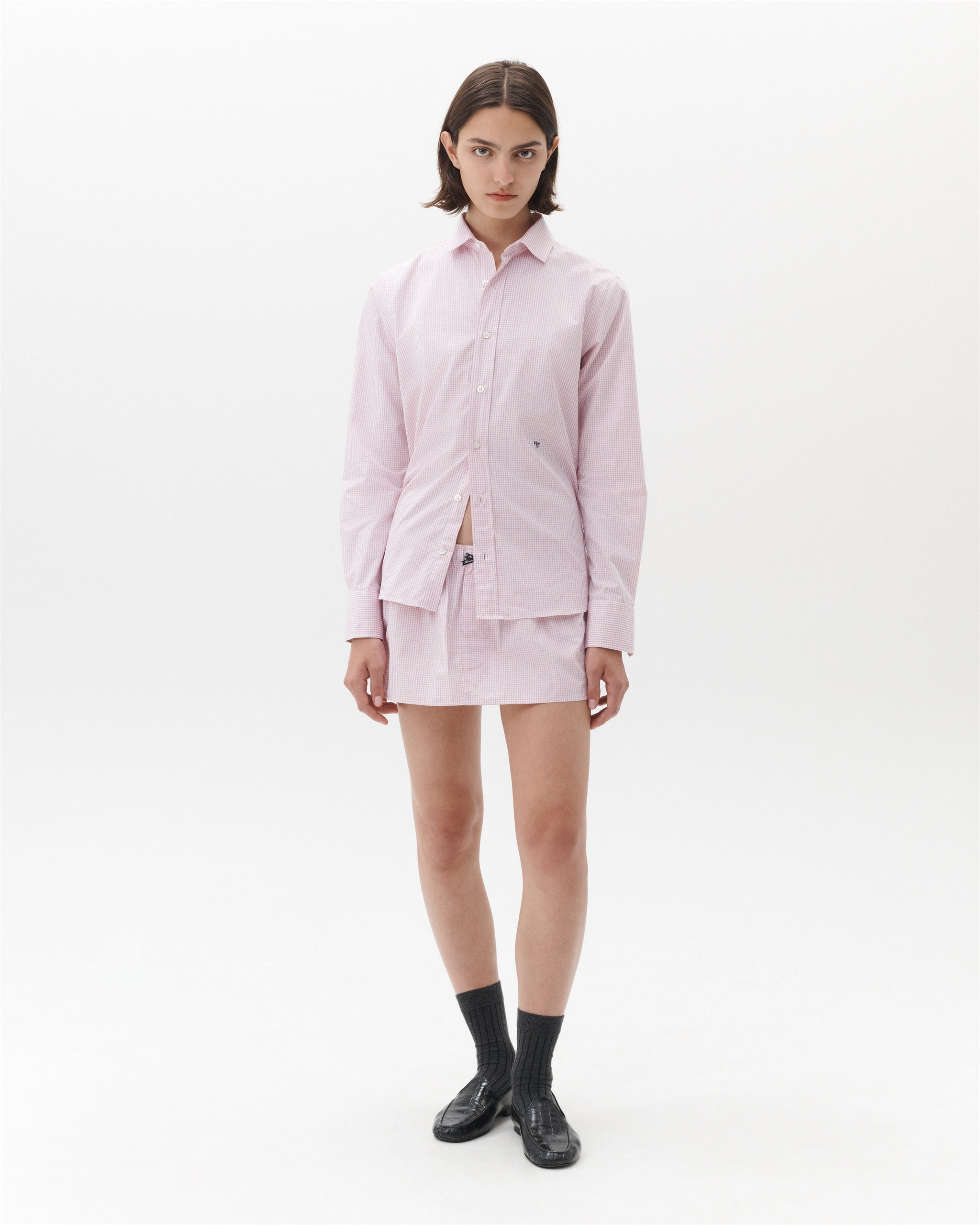 Mini Skirt in Pink Graph