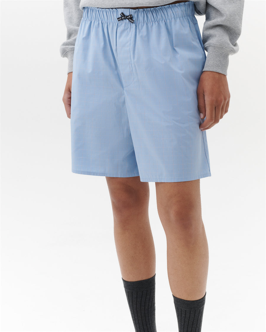 Long Boxer Short in Blue Graph