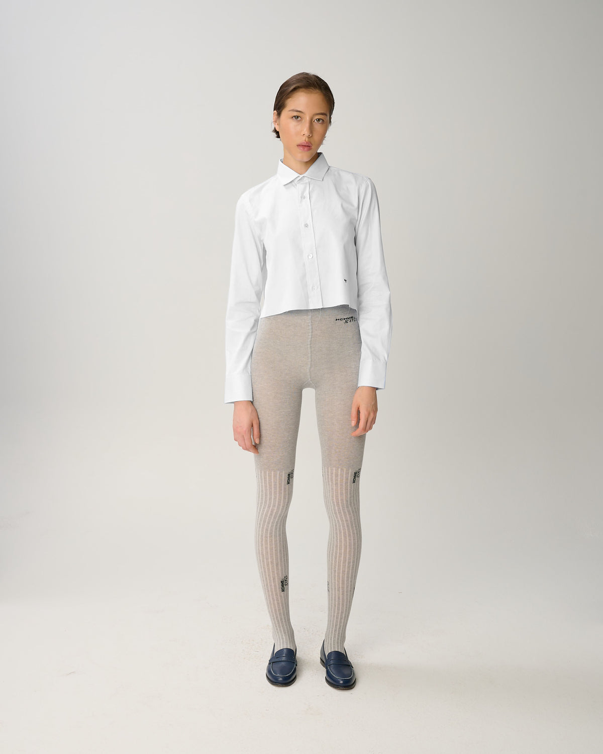 Cropped Shirt in White