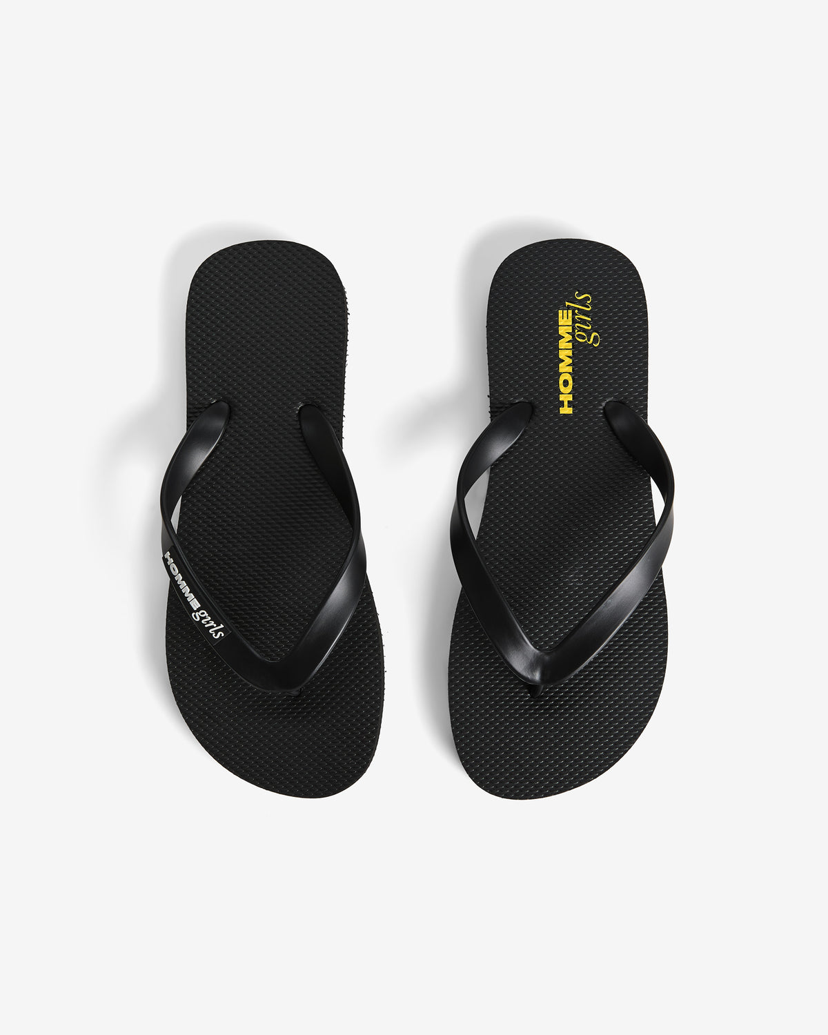 HommeGirls Flip Flops in Black