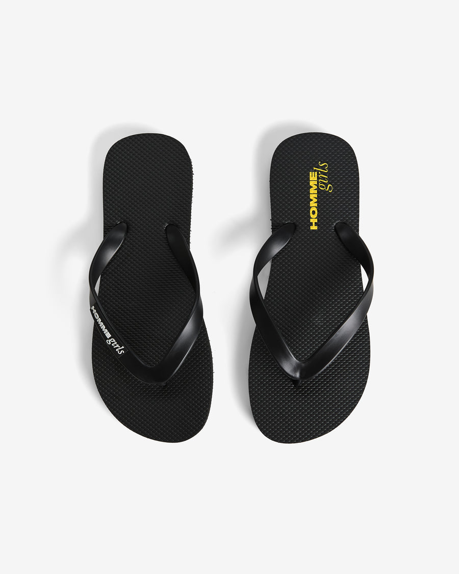 HommeGirls Flip Flops in Black