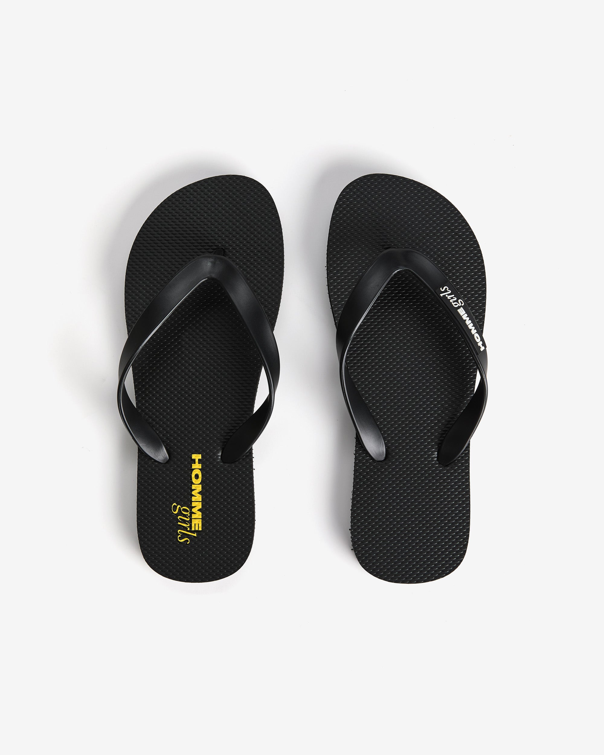 HommeGirls Flip Flops in Black