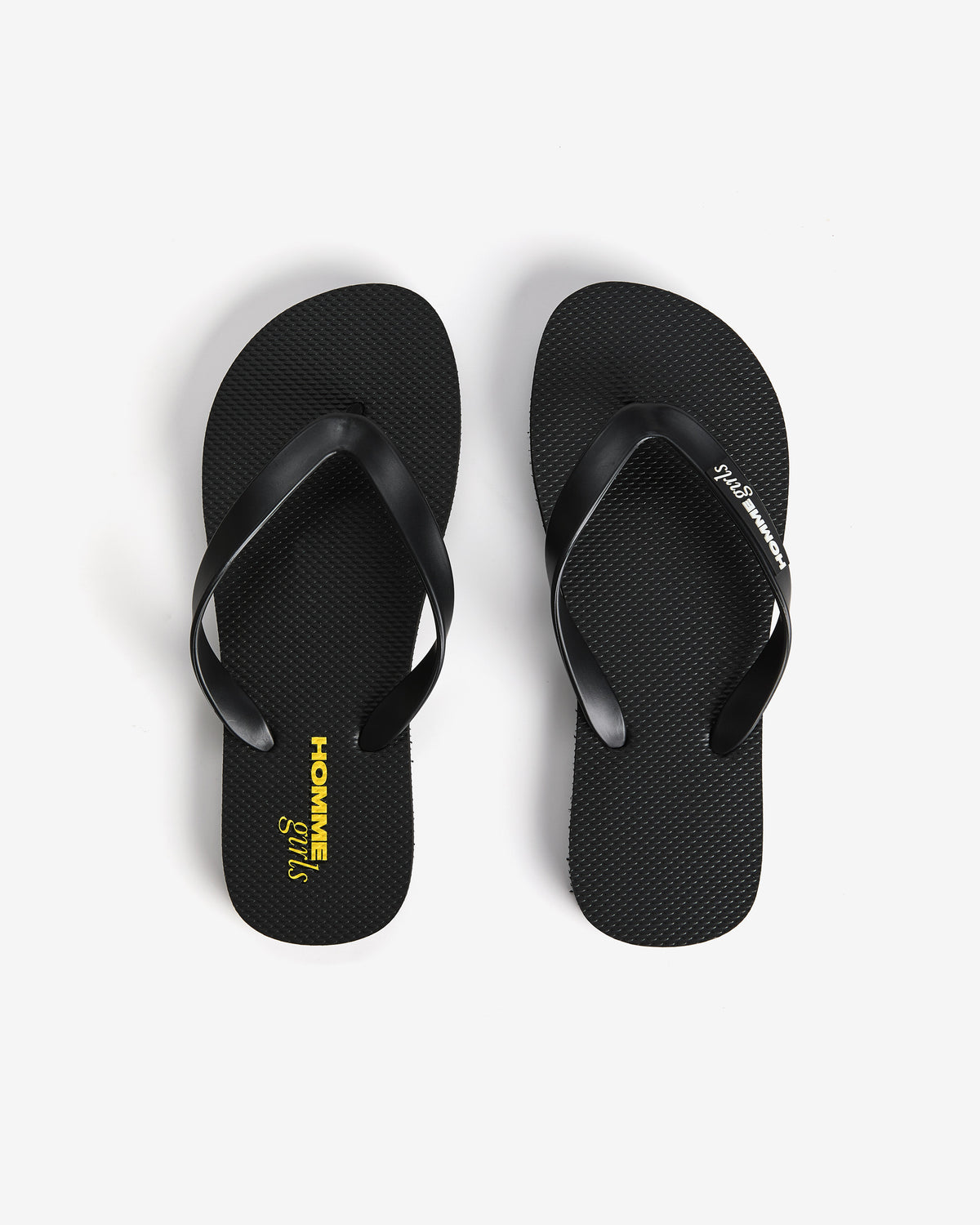 HommeGirls Flip Flops in Black