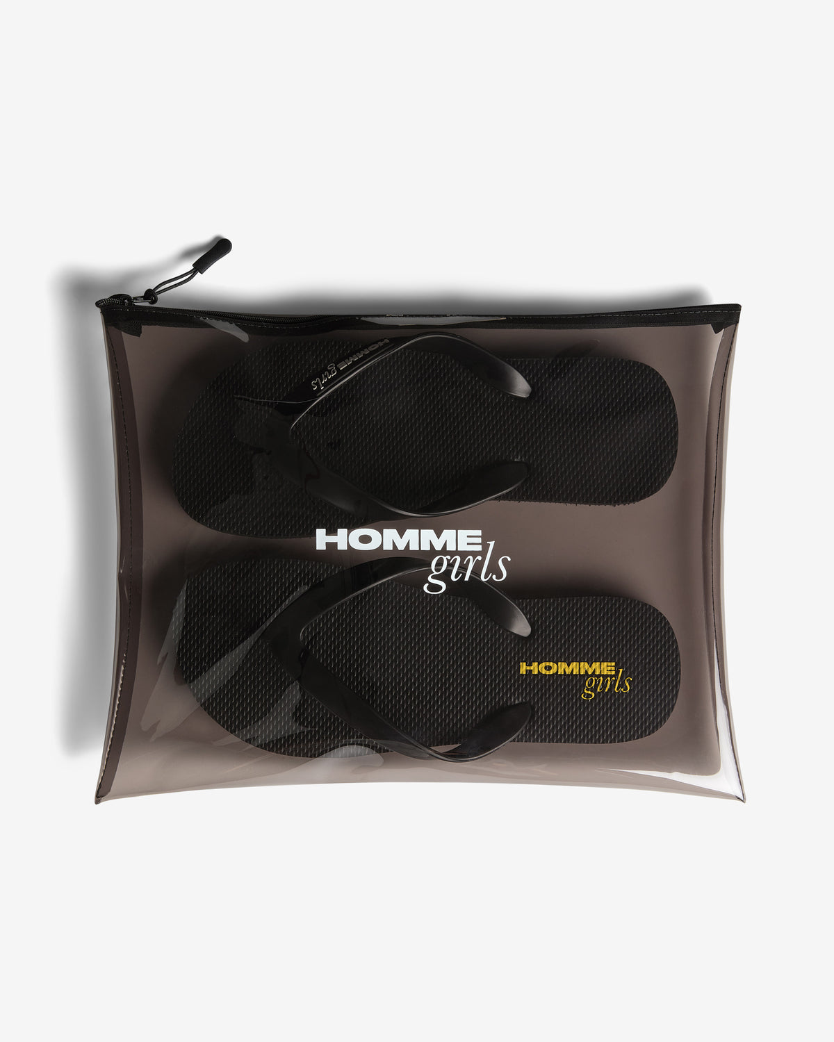 HommeGirls Flip Flops in Black